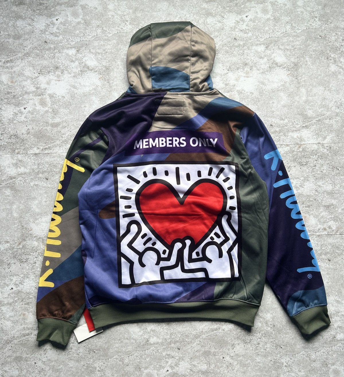 Keith Haring × Members Only K Haring Hoodie Men Large DJ Collab Spell Out Members Only Size US M / EU 48-50 / 2 - 5 Thumbnail