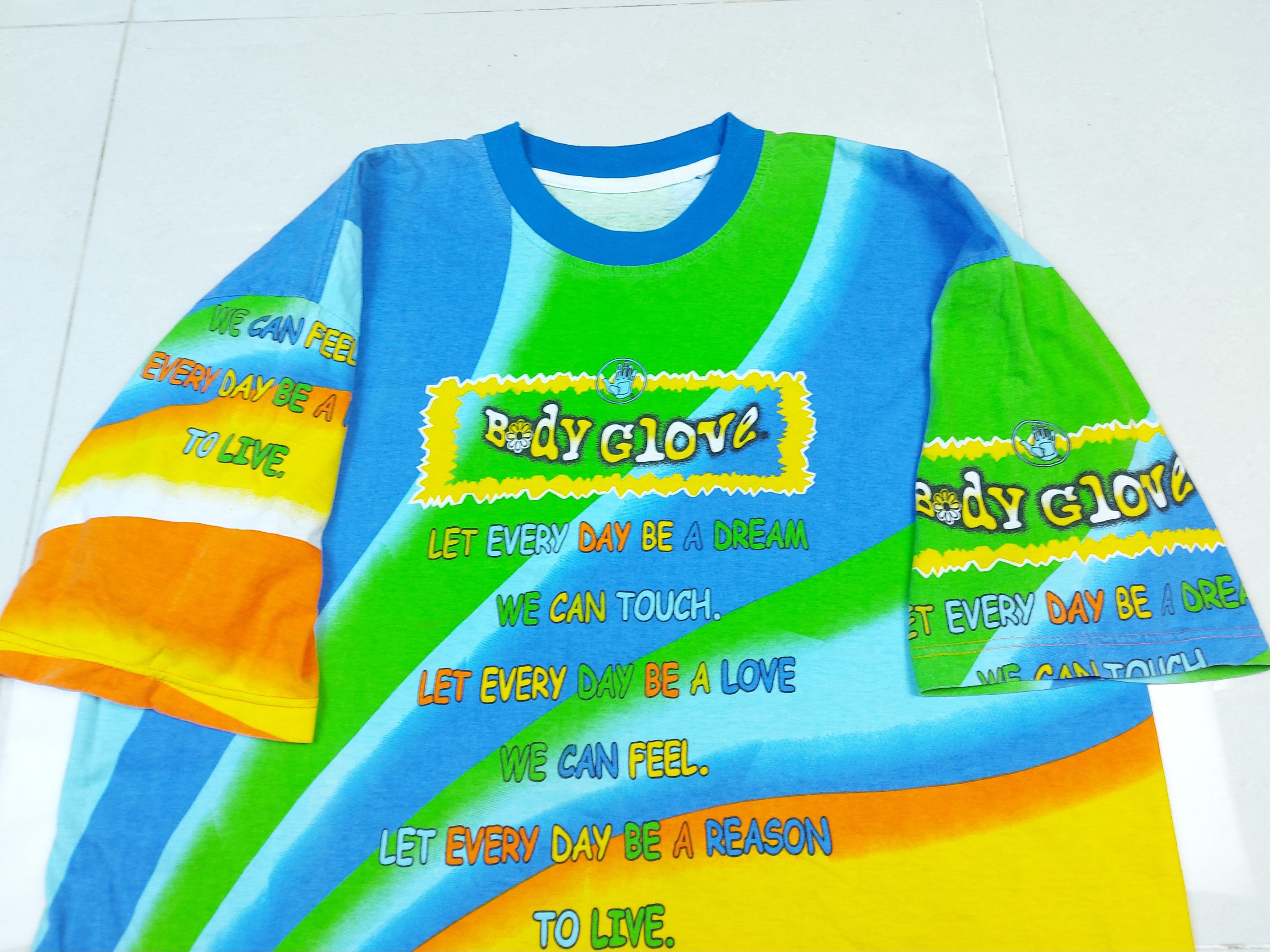 Body Glove × Vintage Vintage 80s Body Glove All Over Print Double-Sided TEE Size US XL / EU 56 / 4 - 3 Thumbnail