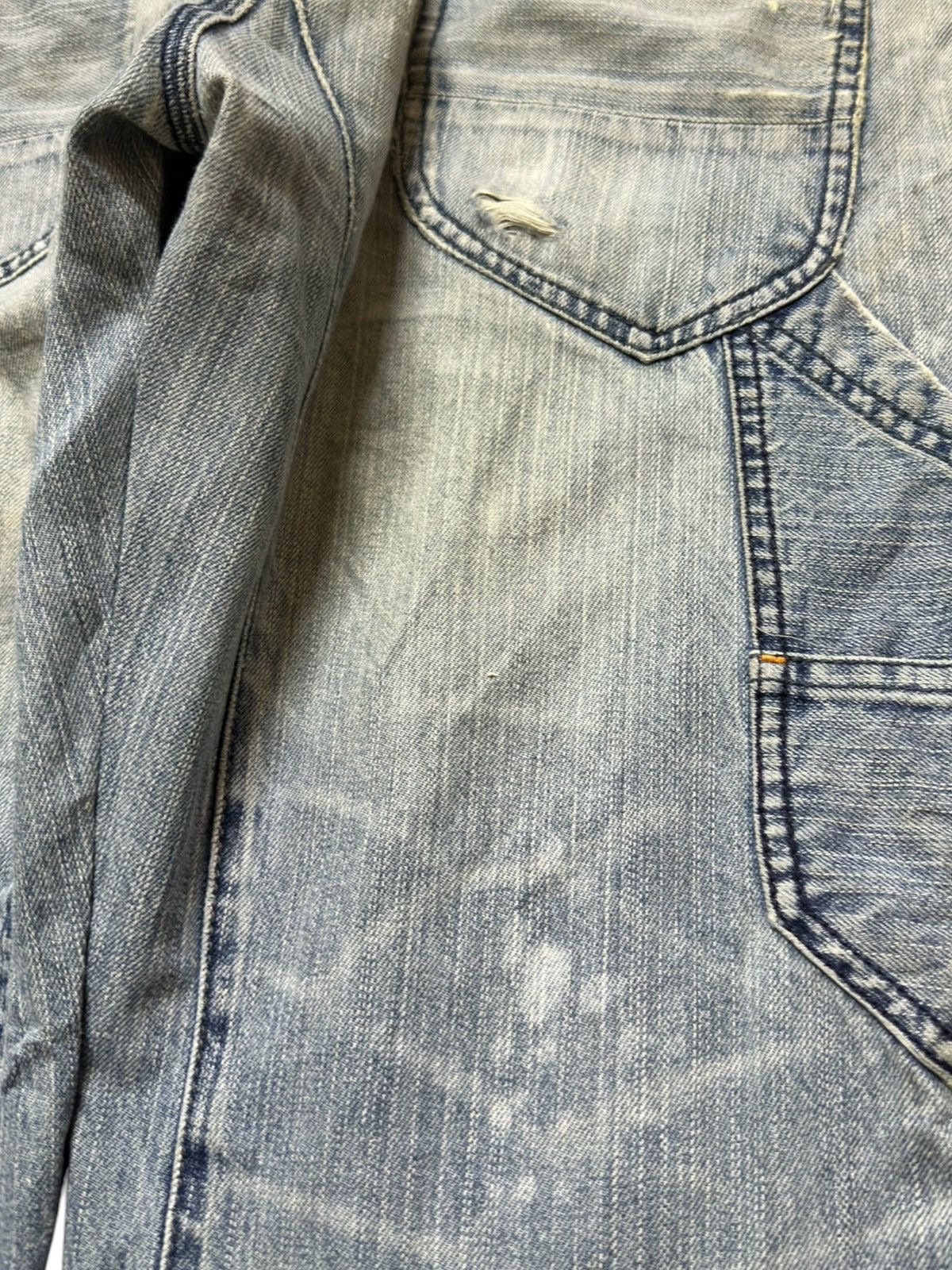 Hysteric Glamour Vintage UJ Jeans Cargo Double Knee Tactical Denim Size US 35 - 6 Thumbnail