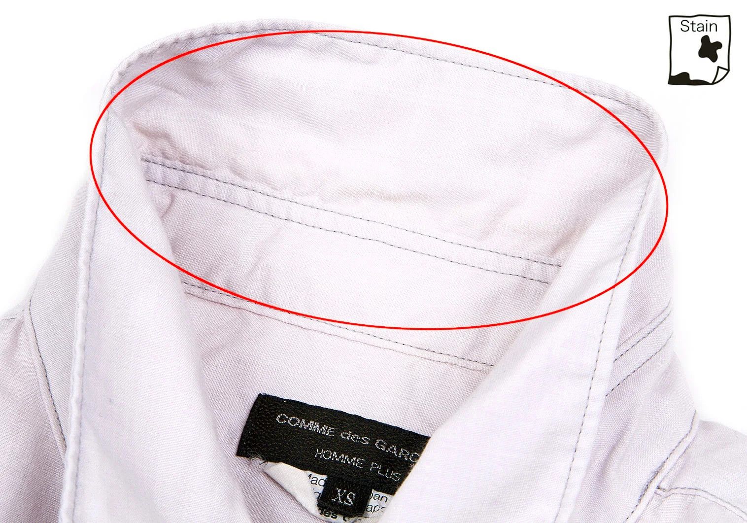Comme des Garcons Homme Plus Product Dyed Pile Panel Short Sleeve Shirt Pink Gray XS Size US XS / EU 42 / 0 - 4 Thumbnail