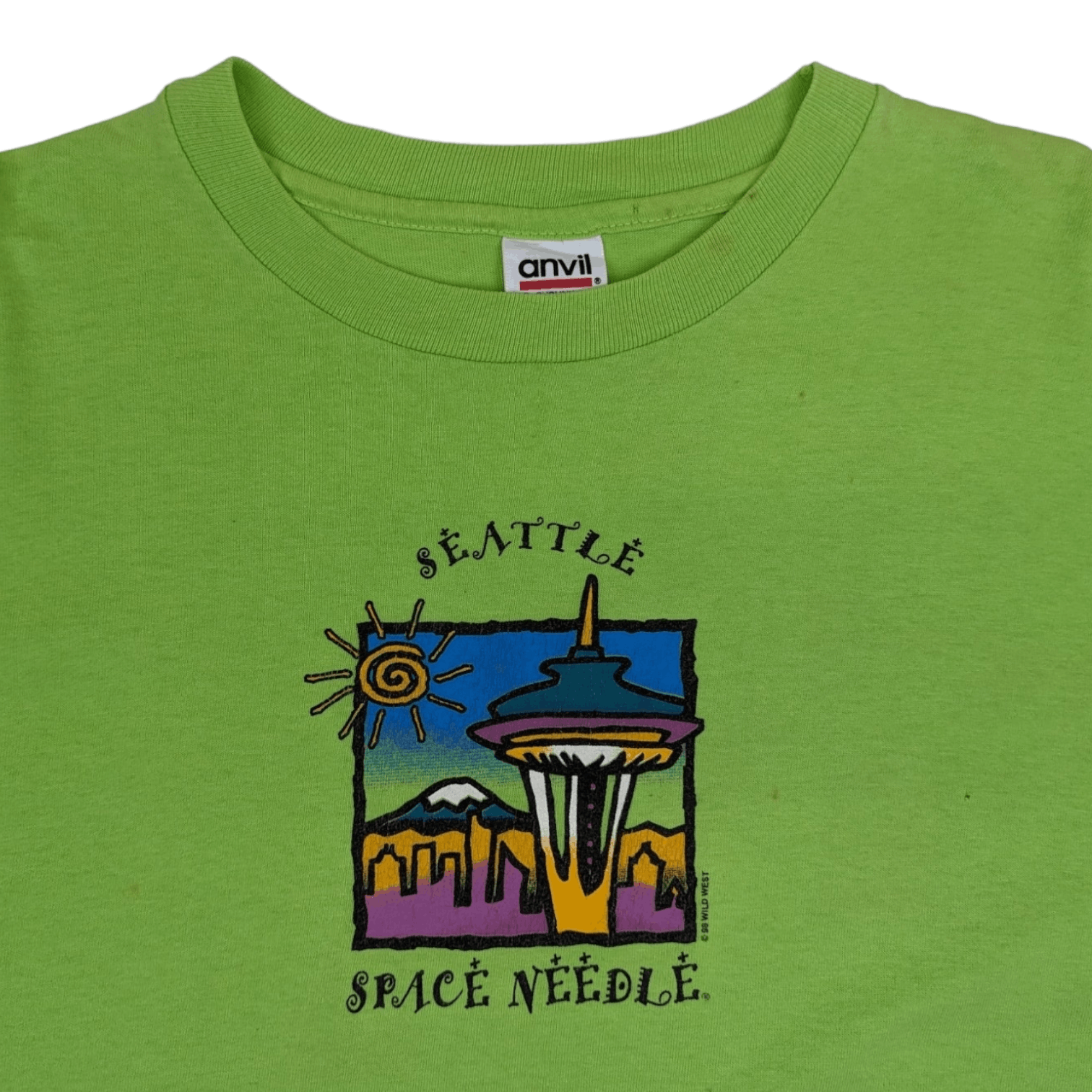 Anvil 90's ANVIL 1998 Seattle Space Needle Single Stitches T-Shirt Size US L / EU 52-54 / 3 - 4 Thumbnail