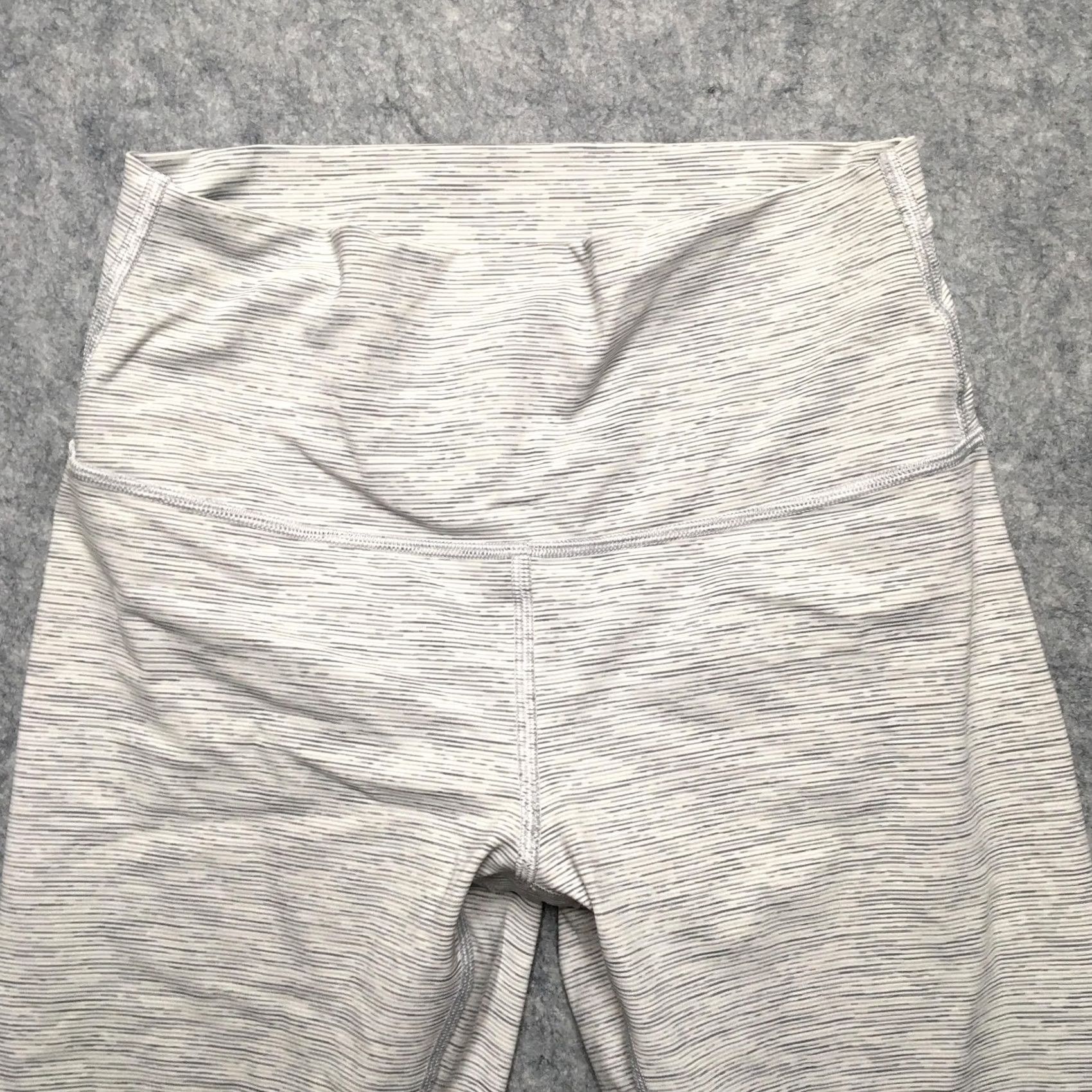 Lululemon Lululemon Align Pant Leggings Womens 8 Gray Striped High Rise Ankle Yoga Stretch Size 30" / US 8 / IT 44 - 3 Thumbnail