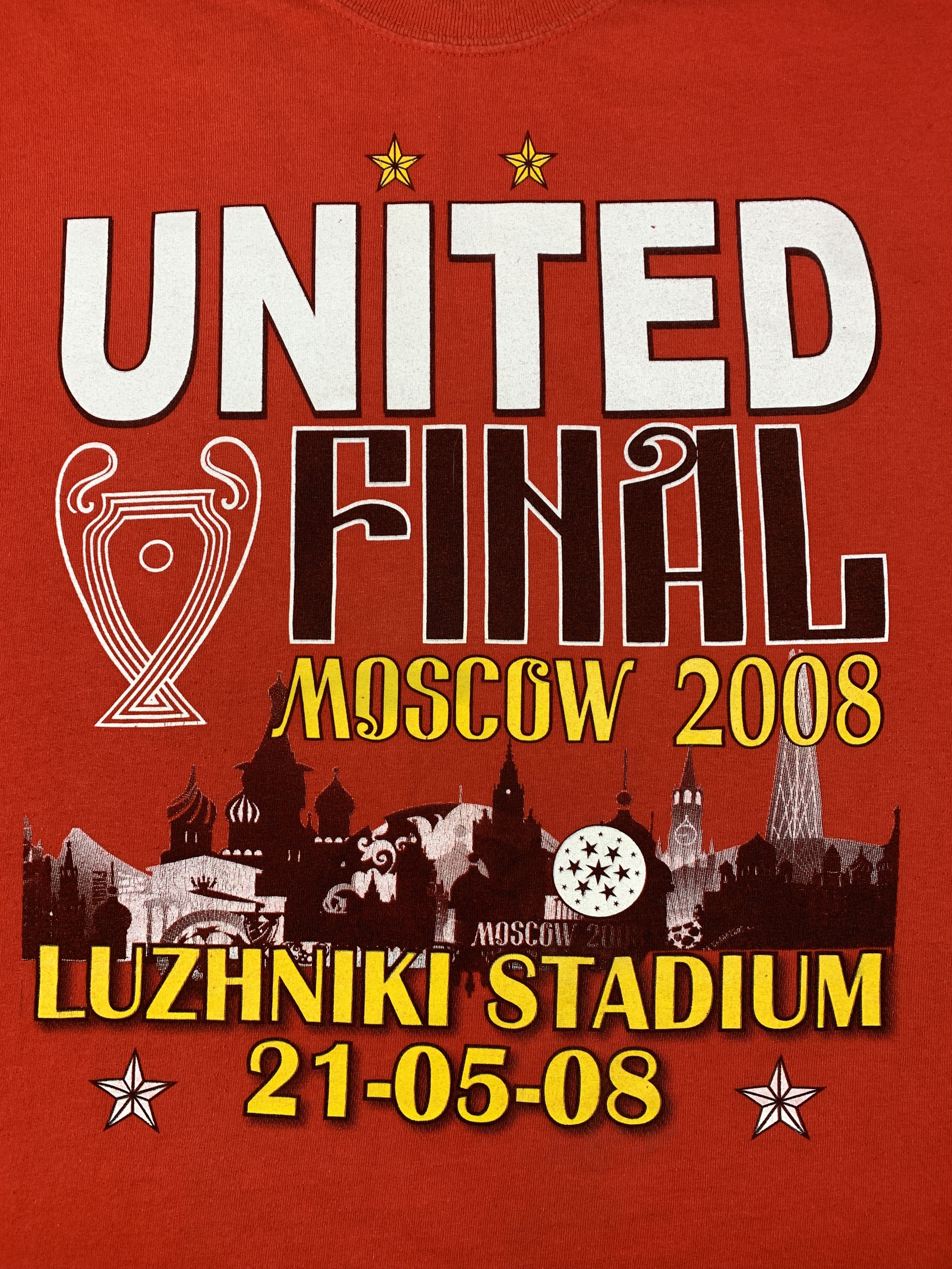 Other 2008/09 Manchester United MU Final Moscow Champions T Shirt Size US XL / EU 56 / 4 - 3 Thumbnail