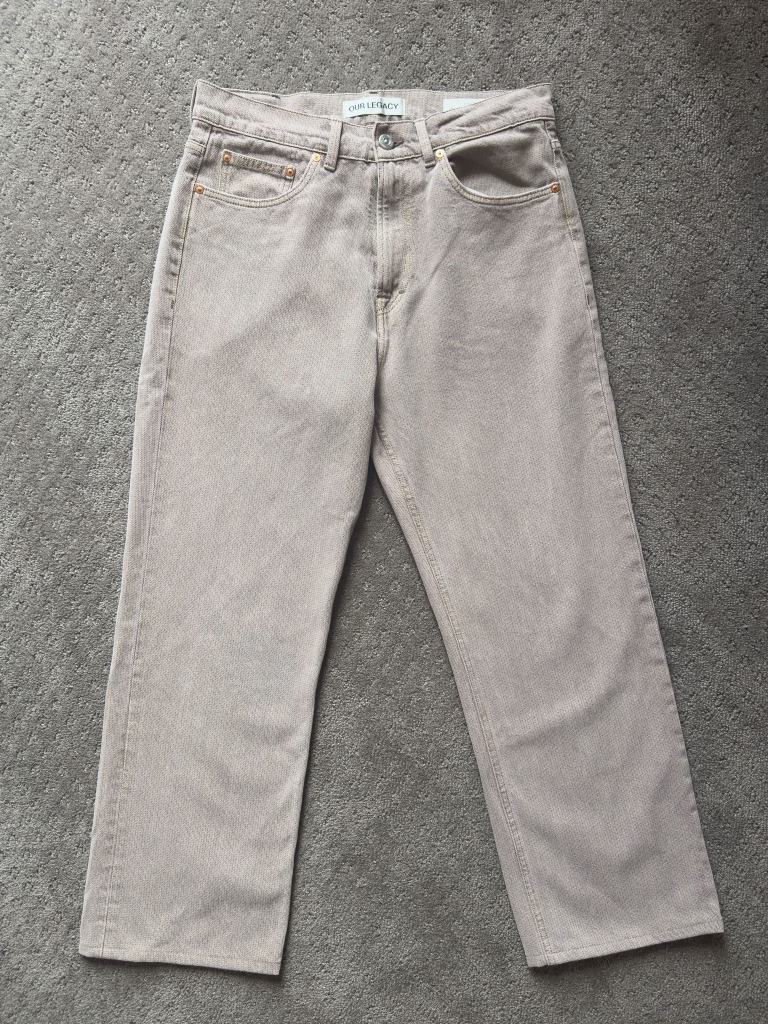 Our Legacy THIRD CUT Pink Cast Chain Twill | Grailed