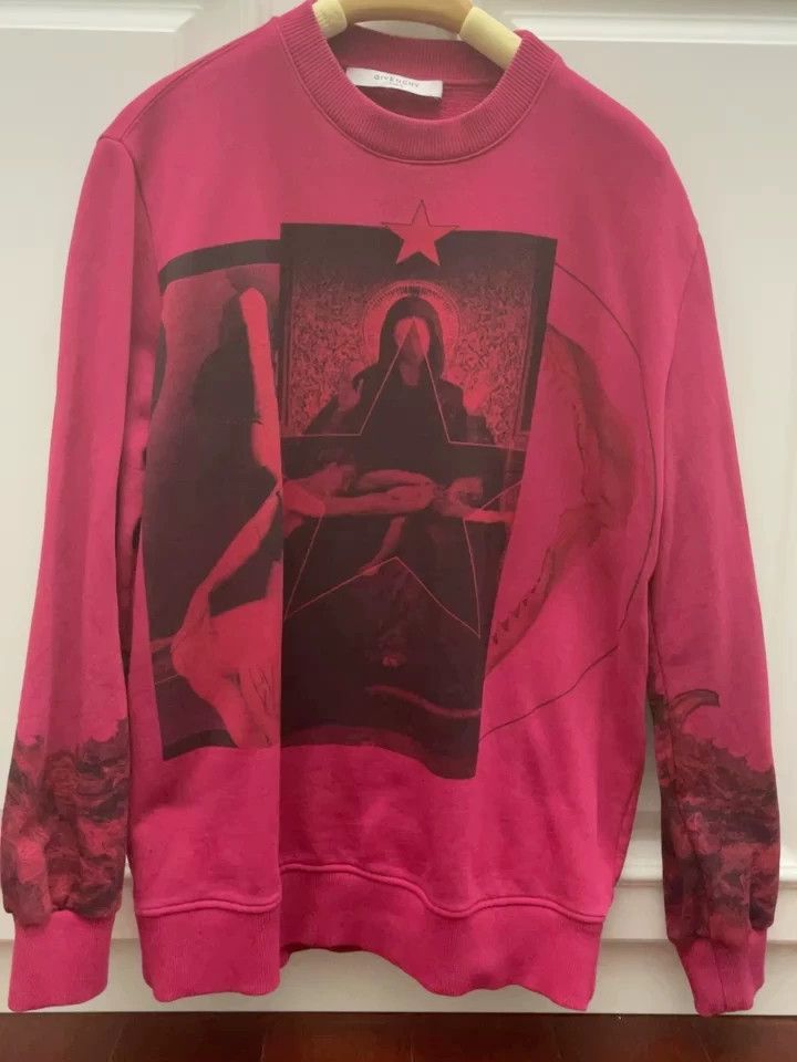 Givenchy Givenchy Limited Edition Rose Red Hoodie, Lined with Fleec Size US XS / EU 42 / 0 - 1 Thumbnail