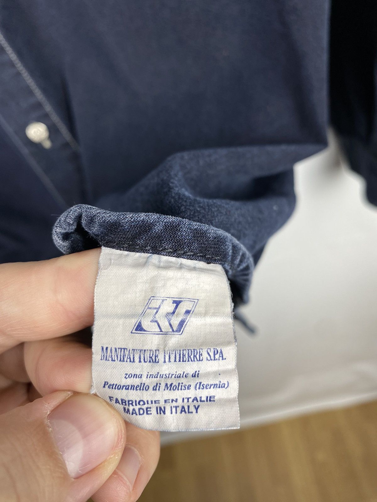 Trussardi × Vintage Vintage Trussardi Number One Denim Shirt size XL Size US XL / EU 56 / 4 - 13 Thumbnail