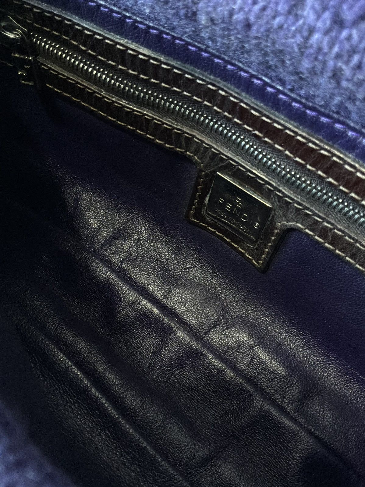 Fendi Fendi - Wool Knit - Wood - Purple Baguette Size ONE SIZE - 14 Thumbnail