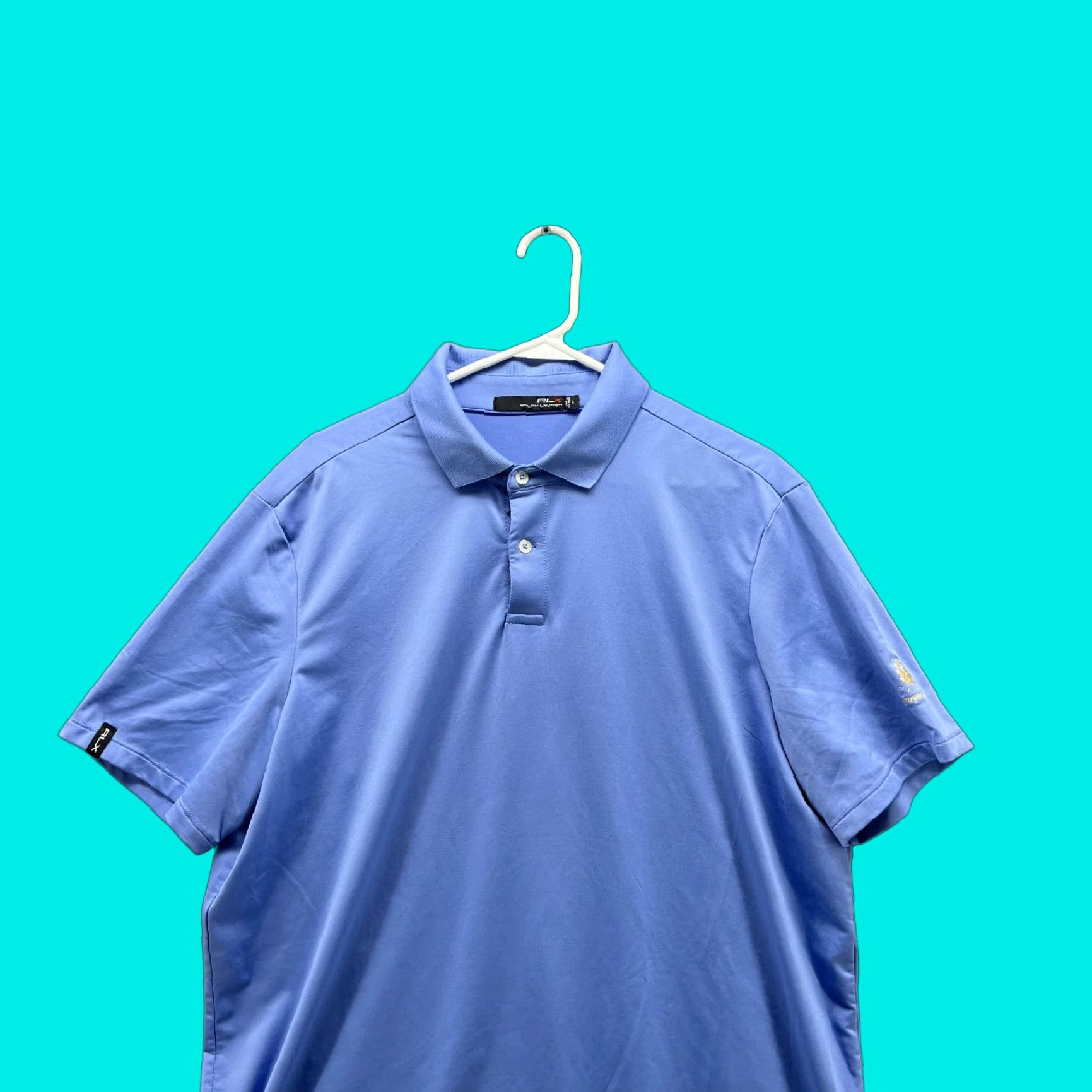 RLX Ralph Lauren Ralph Lauren RLX Polo Shirt Golf Men Large Blue Casual Preppy Short Sleeve Polo Shirt 46 in Chest Regular Fit Size US L / EU 52-54 / 3 - 1 Thumbnail