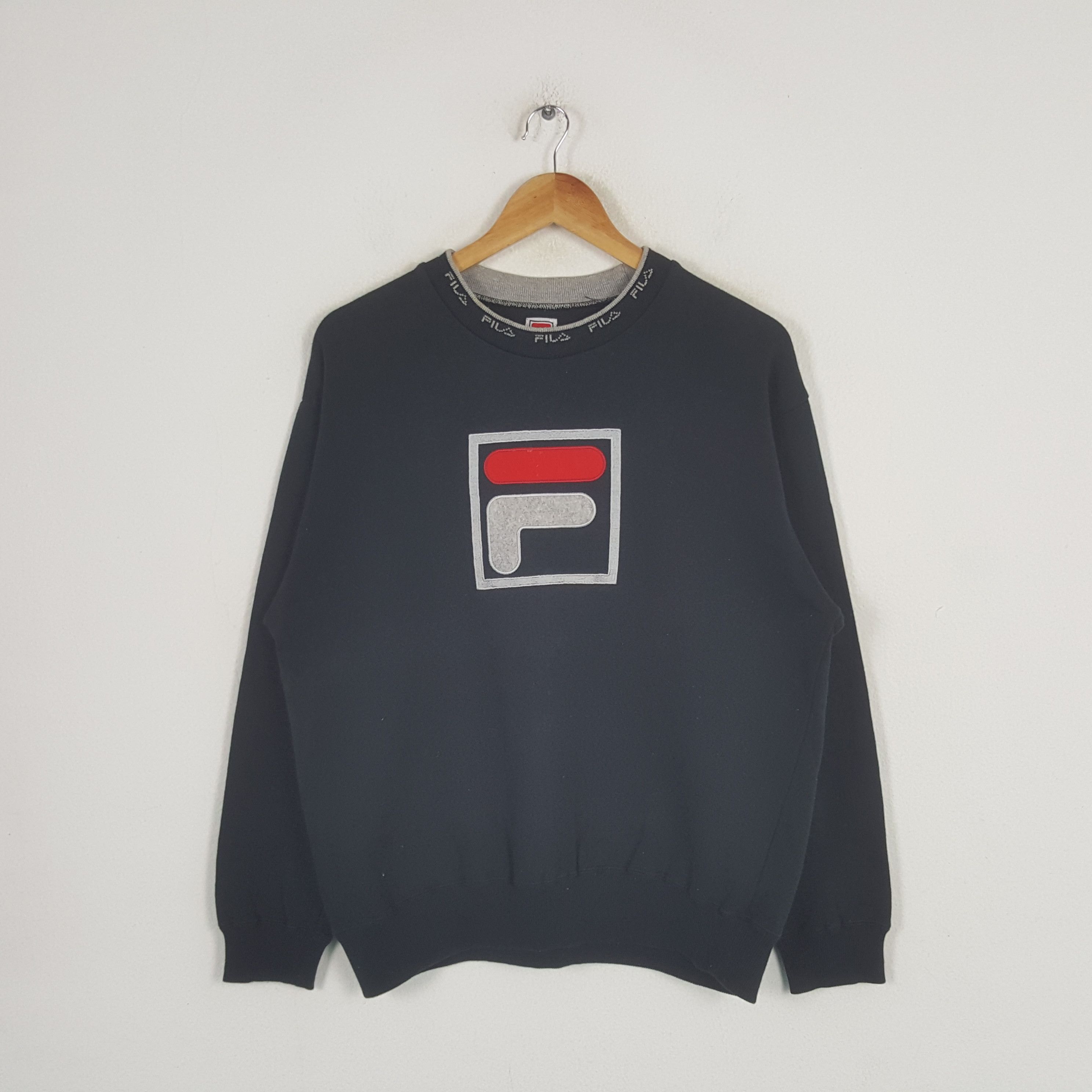 Fila Vintage Fila Italian Brand Big Logo Sweatshirt C291N14 Size US M / EU 48-50 / 2 - 1 Thumbnail