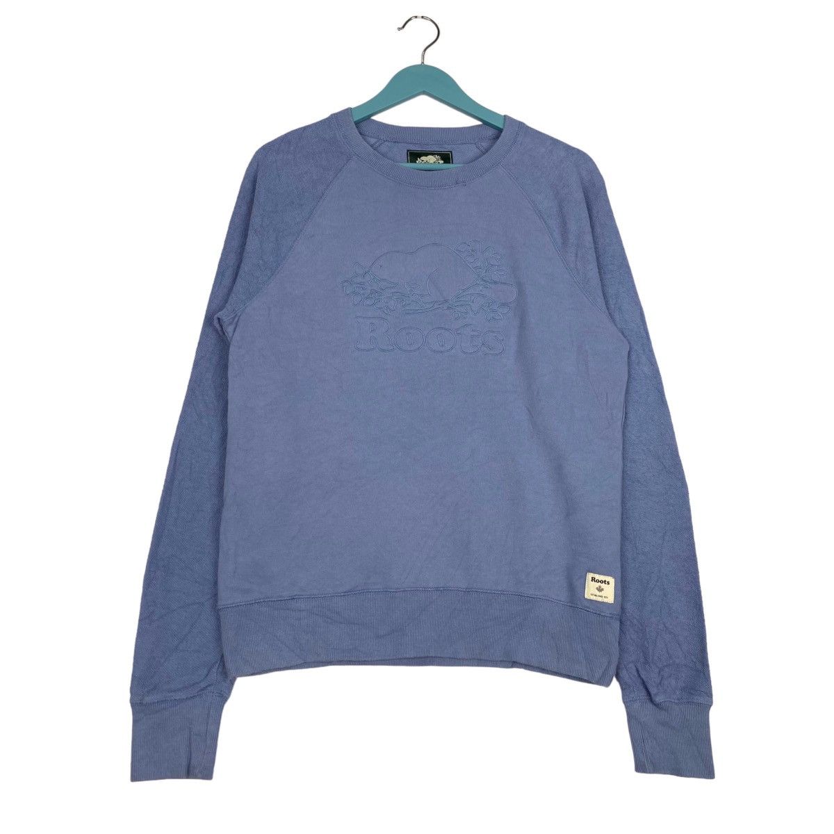 Roots × Vintage Vintage Roots Embroided Crewneck Blue Sweatshirt Size S Size S / US 4 / IT 40 - 1 Thumbnail