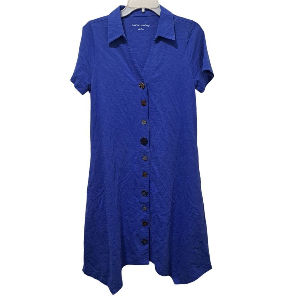 Other Soft Sorroundings Danielle Mixed Button Placket Trapezoid He Size S / US 4 / IT 40 - 3 Thumbnail