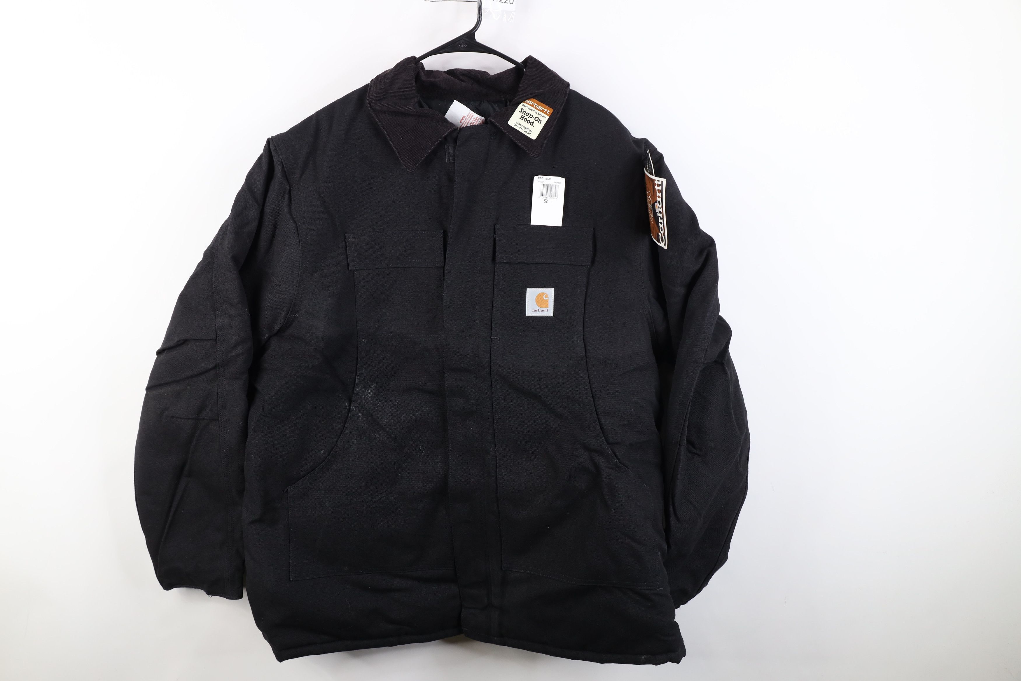 Deadstock Vintage 90s Carhartt Chore Barn Jacket Black USA