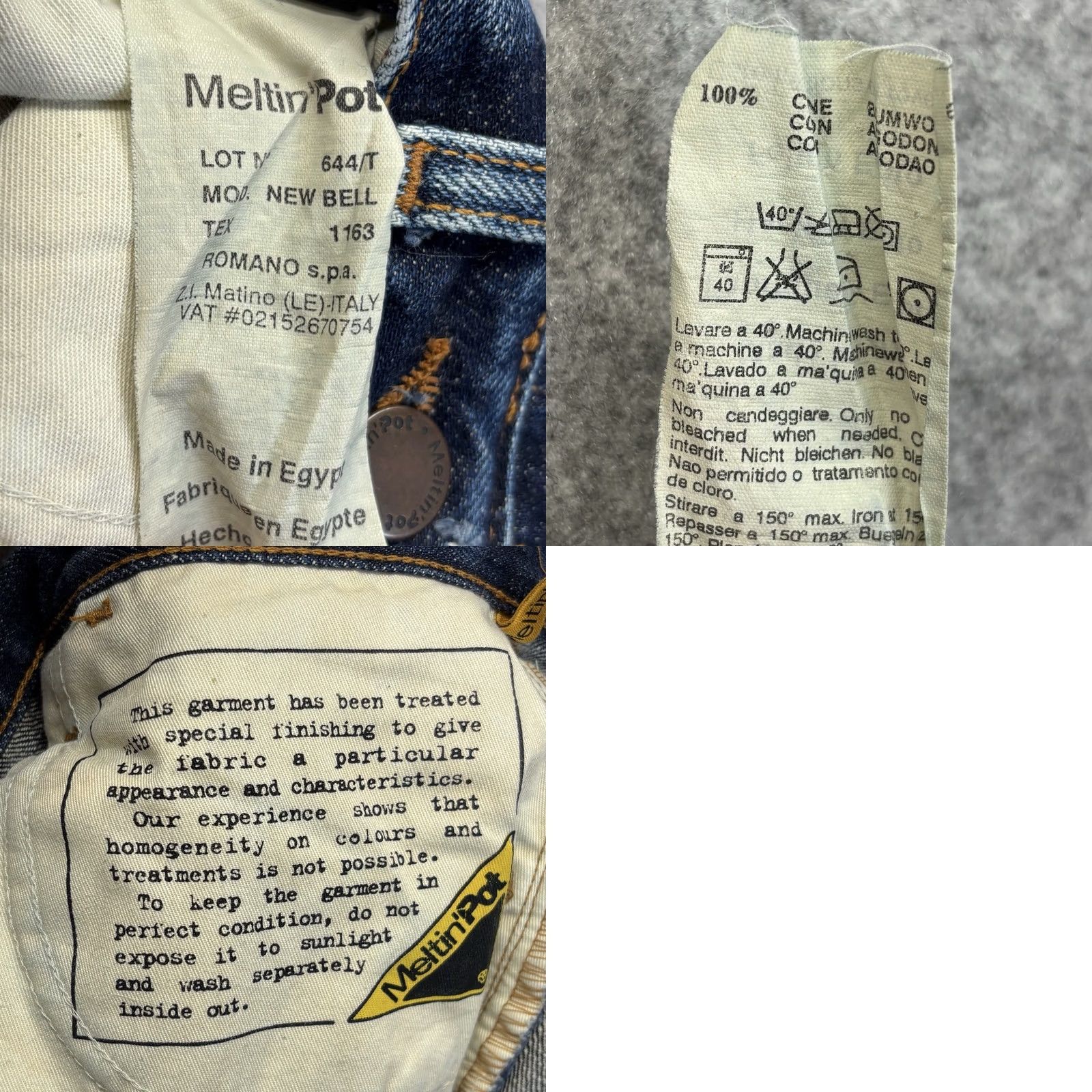 Bell VINTAGE Meltin' Pot New Bell Jeans W28 L34 Women’s Blue Jeans Pre Loved Ladies Rare Size 28" / US 6 / IT 42 - 9 Thumbnail