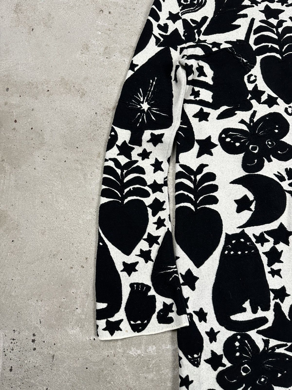 Alexander McQueen Alexander McQueen Unicorn & Floral Embroidered Wool Dress Size M / US 6-8 / IT 42-44 - 15 Thumbnail