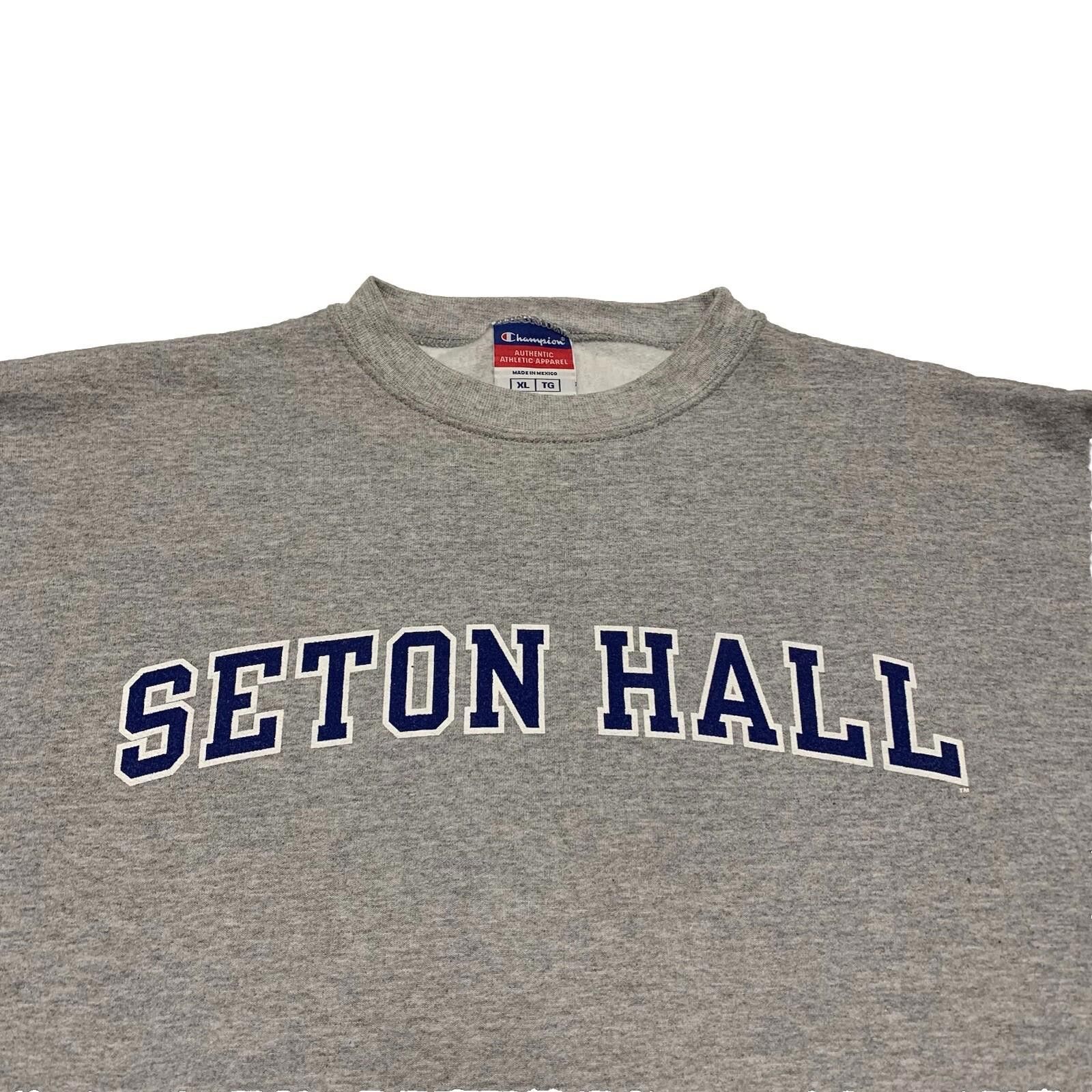 Champion Champion Authentic Sweatshirt XL Gray Seton Hall Crewneck Size US XL / EU 56 / 4 - 7 Thumbnail