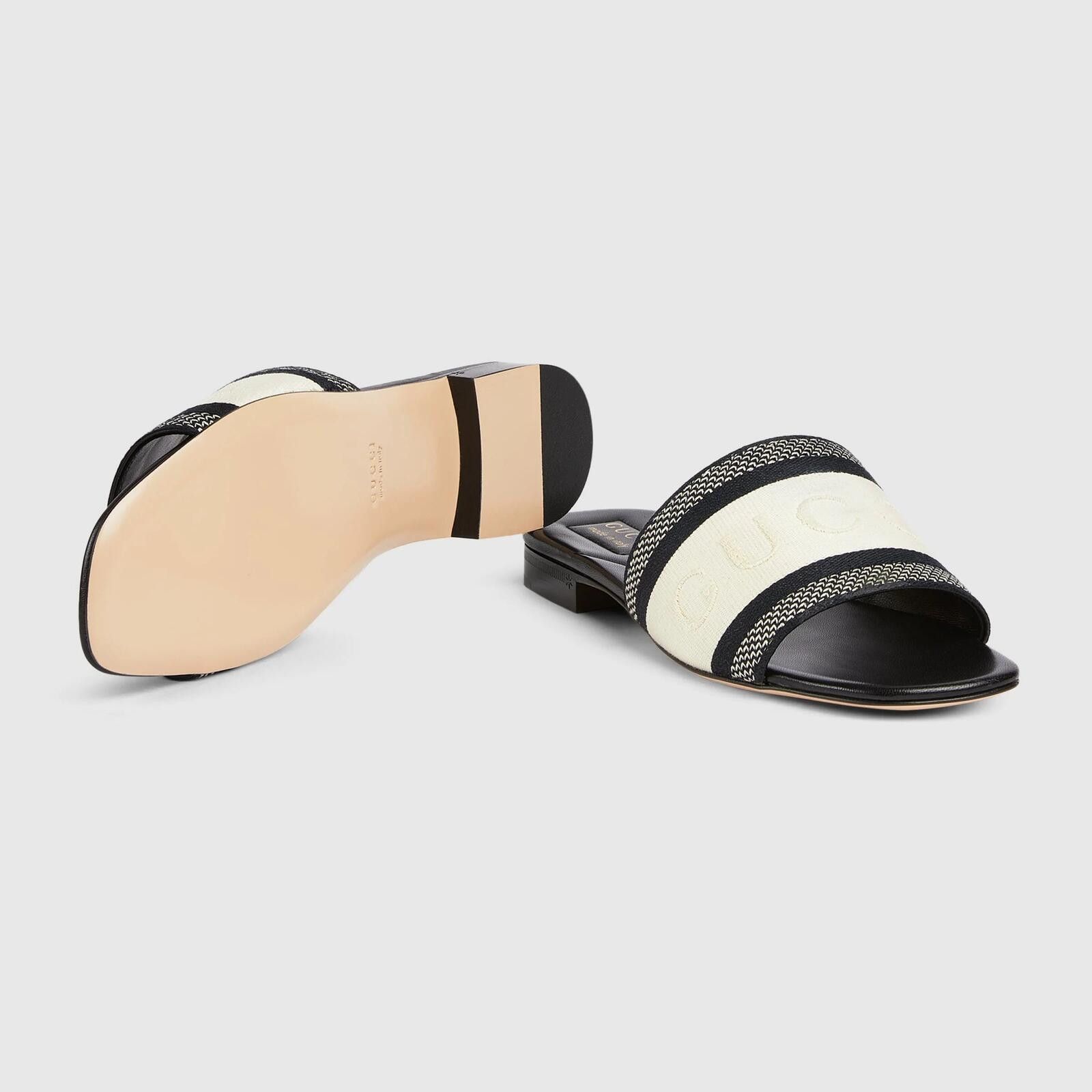 Gucci Gucci Web Jane Slide Sandals Size ONE SIZE - 4 Thumbnail