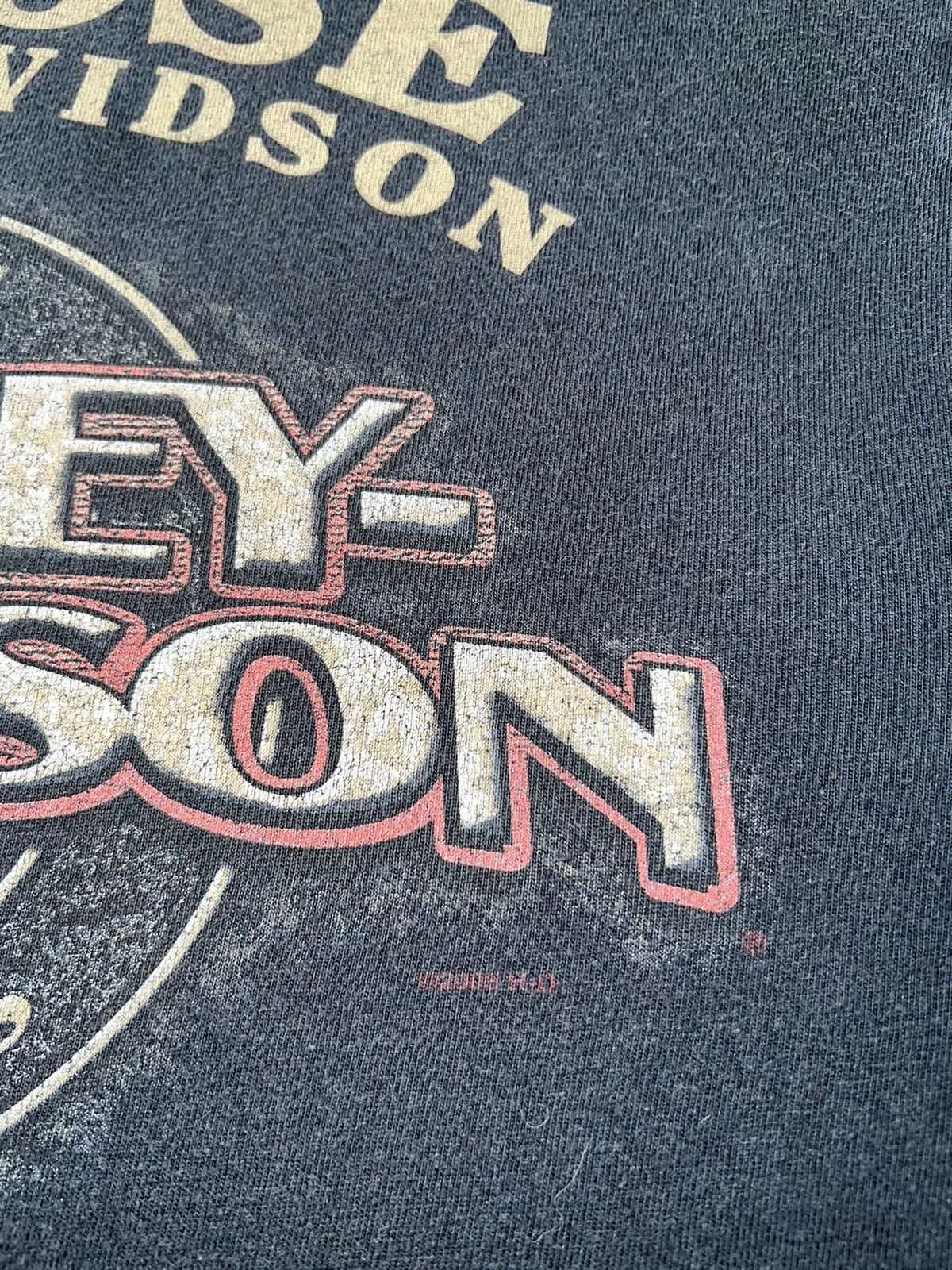 Harley Davidson Vintage 2005 Harley Davidson Tribal Flames Y2k Black T-shirt Size US M / EU 48-50 / 2 - 16 Thumbnail