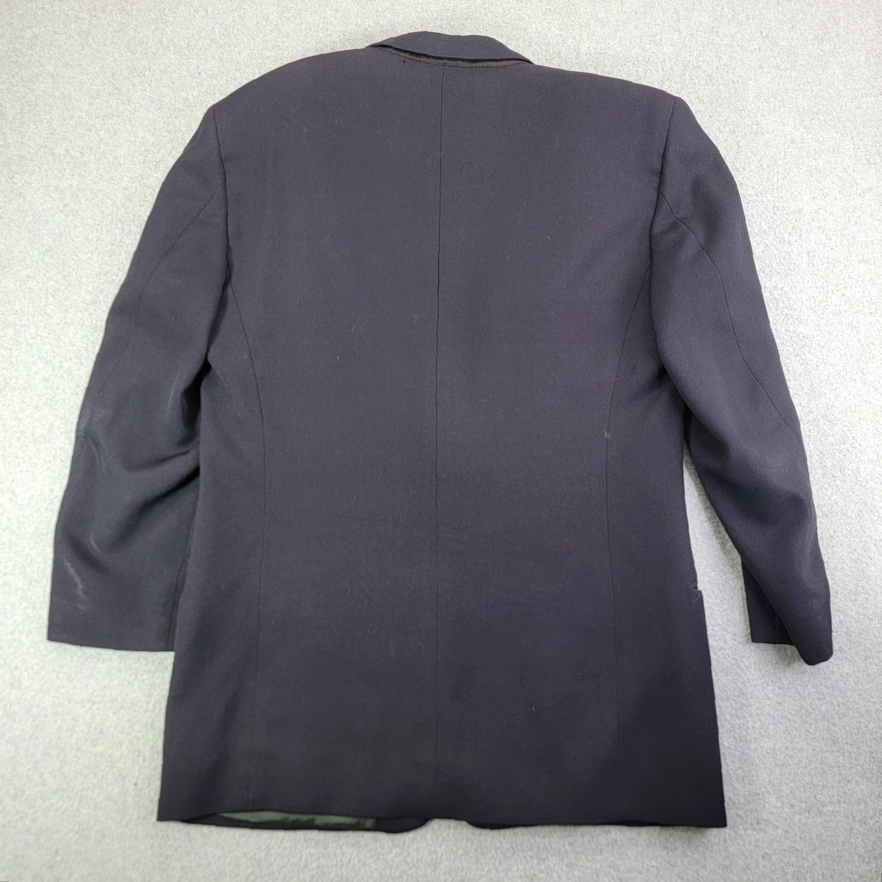 Giorgio Armani VINTAGE Giorgio Armani Suit Jacket Mens Large Blue Wool 2 Button Blazer Italy Size 42R - 6 Thumbnail