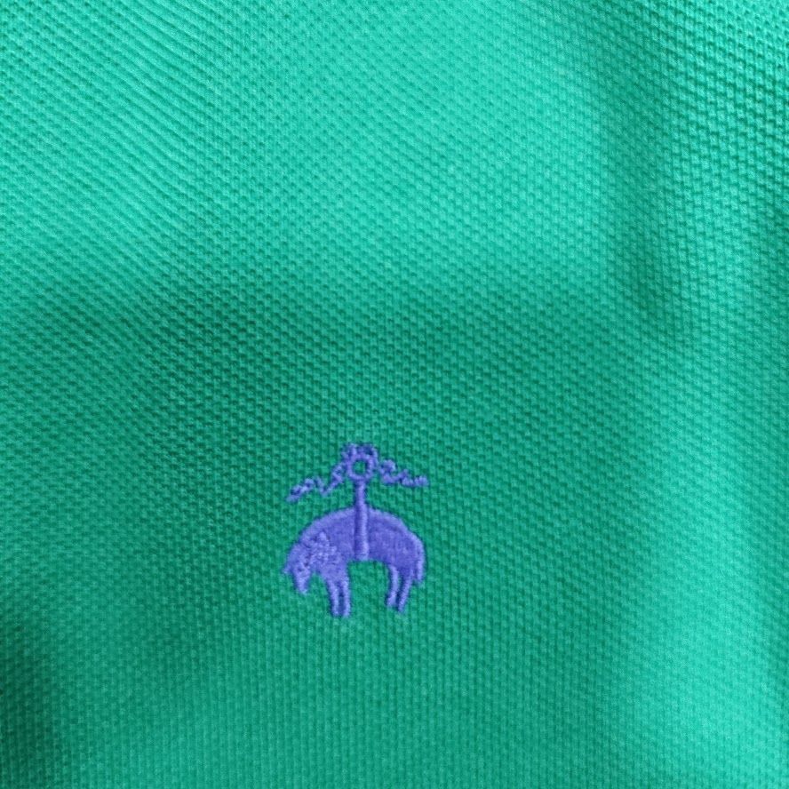 Brooks Brothers Brooks Brothers Mens Green Polo Shirt Size L Cotton Casual C Size US L / EU 52-54 / 3 - 3 Thumbnail