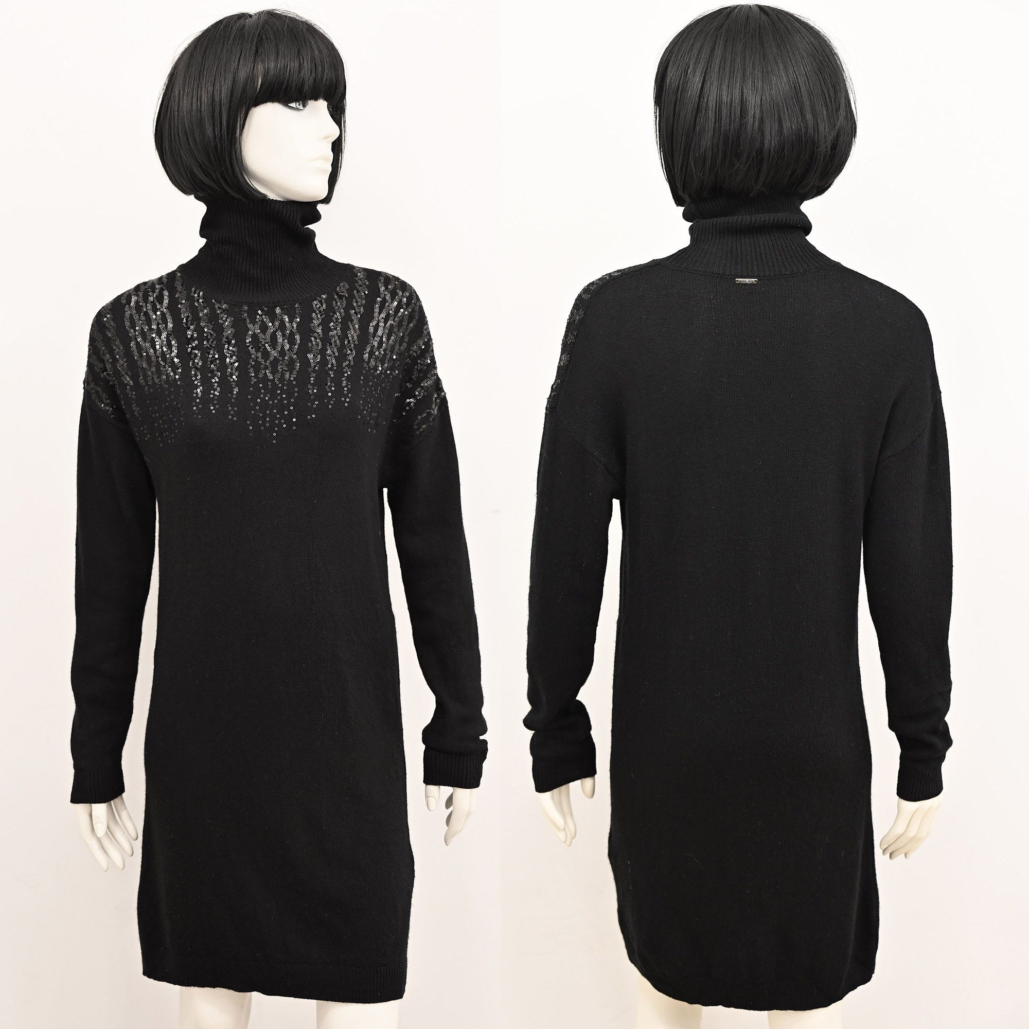 Liu Jo Liu Jo soft knitted dress with cashmere black XS Size XS / US 0-2 / IT 36-38 - 2 Thumbnail