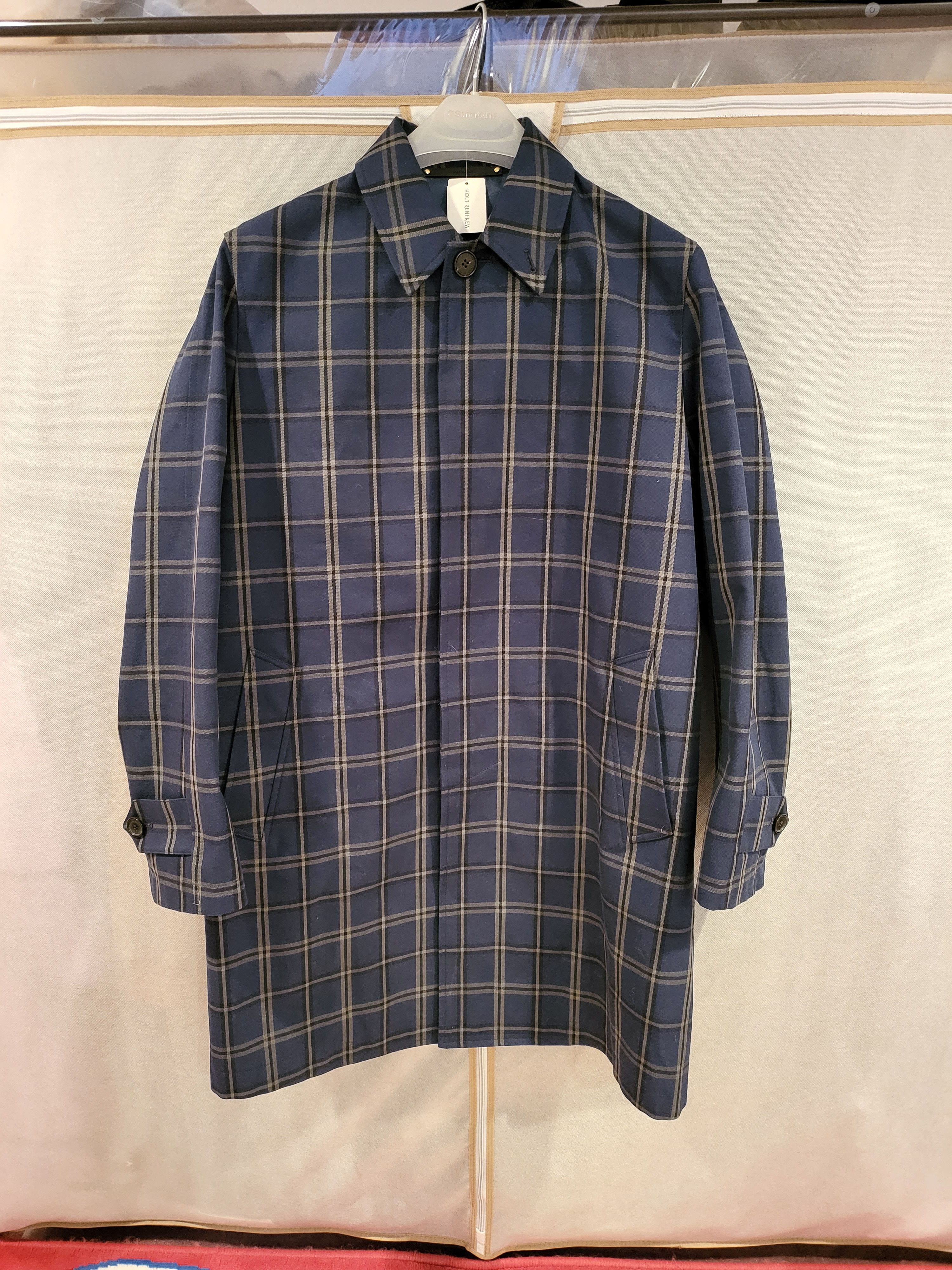 Paul Smith Mac Cotton Coat In Check Print Size US M / EU 48-50 / 2 - 2 Thumbnail
