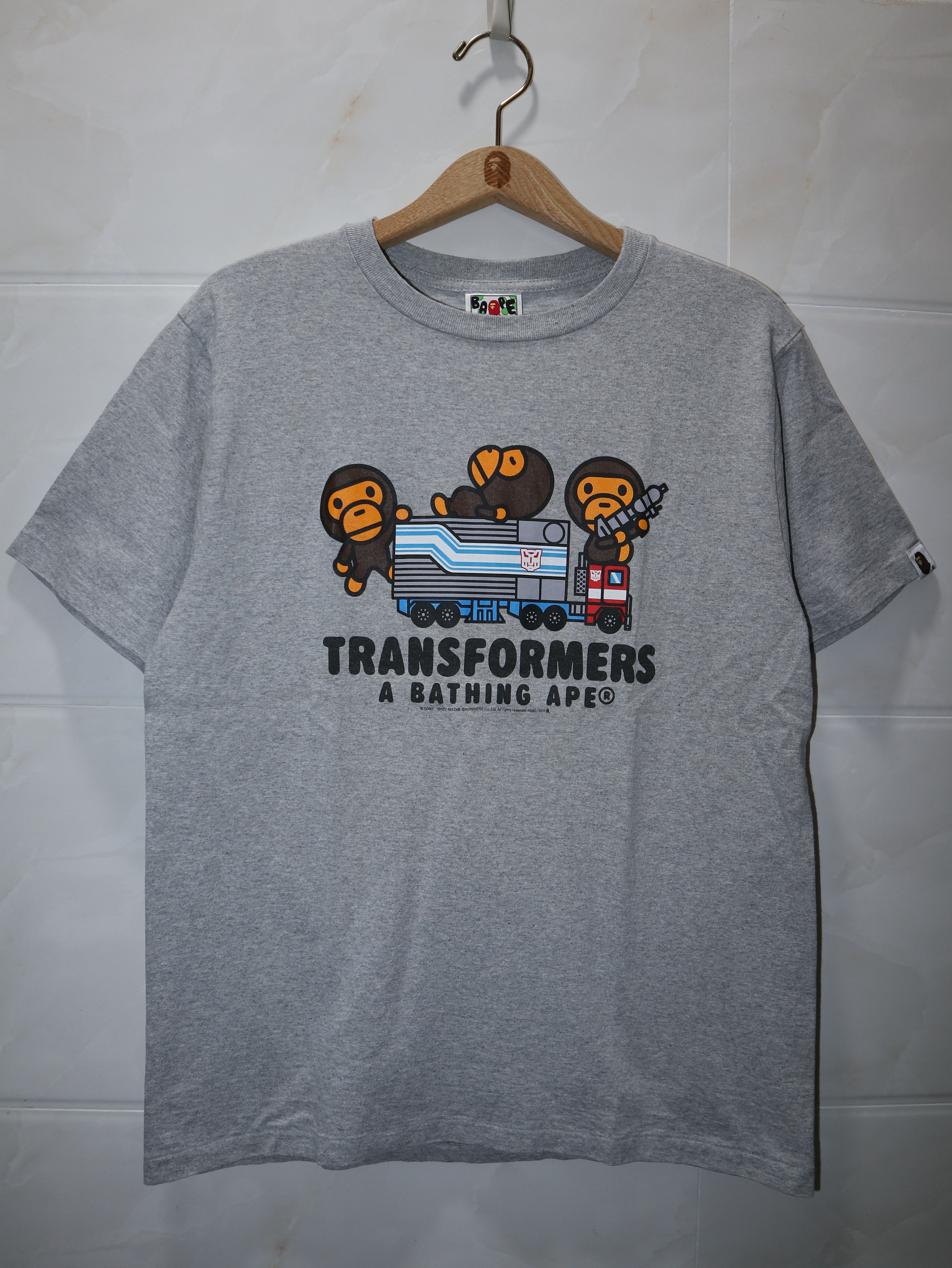 Bape Bape x Transformers Optimus Prime Baby Milo Logo Tee 2011 Size US M / EU 48-50 / 2 - 1 Thumbnail