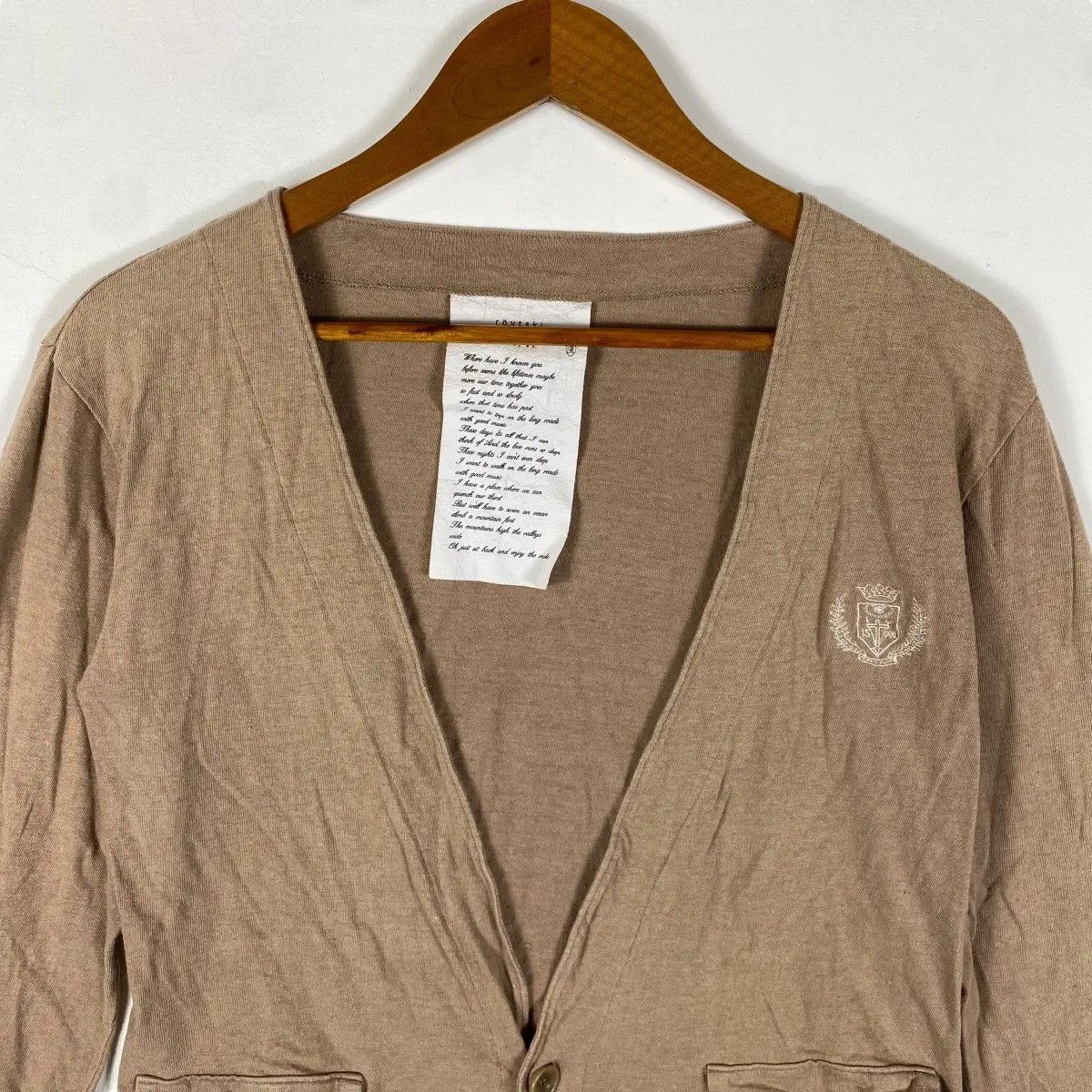 Japanese Brand Linen De ROVTSKI Cardigans Made In Japan Size 3 Size S / US 4 / IT 40 - 2 Thumbnail