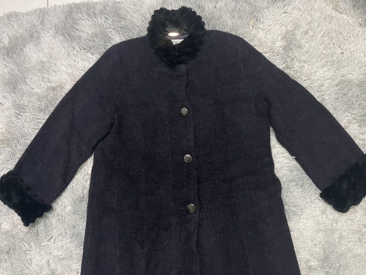 Pierre Balmain 90s PIERRE BALMAIN WOOL FUR NECK LONG COAT Size US S / EU 44-46 / 1 - 4 Thumbnail
