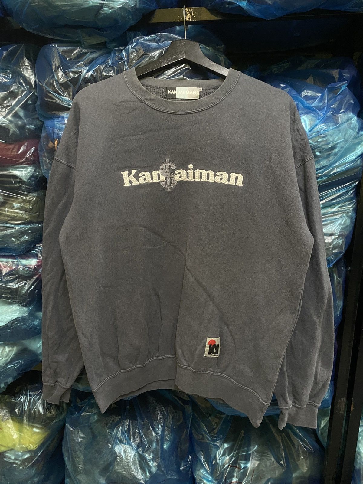 Kansai Yamamoto Vintage Kansai Man Logo Sweatshirt Embroidered Kan$aiman Size US L / EU 52-54 / 3 - 3 Thumbnail