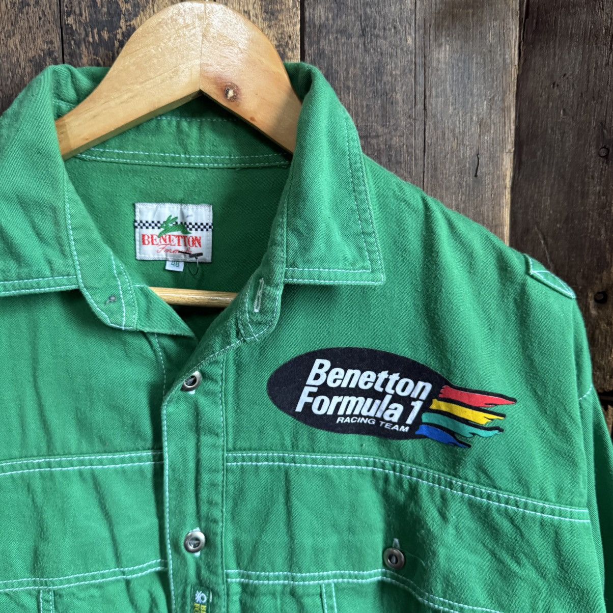 Benetton Vintage Benetton Formula 1 Racing Team Shirt Size US M / EU 48-50 / 2 - 2 Thumbnail