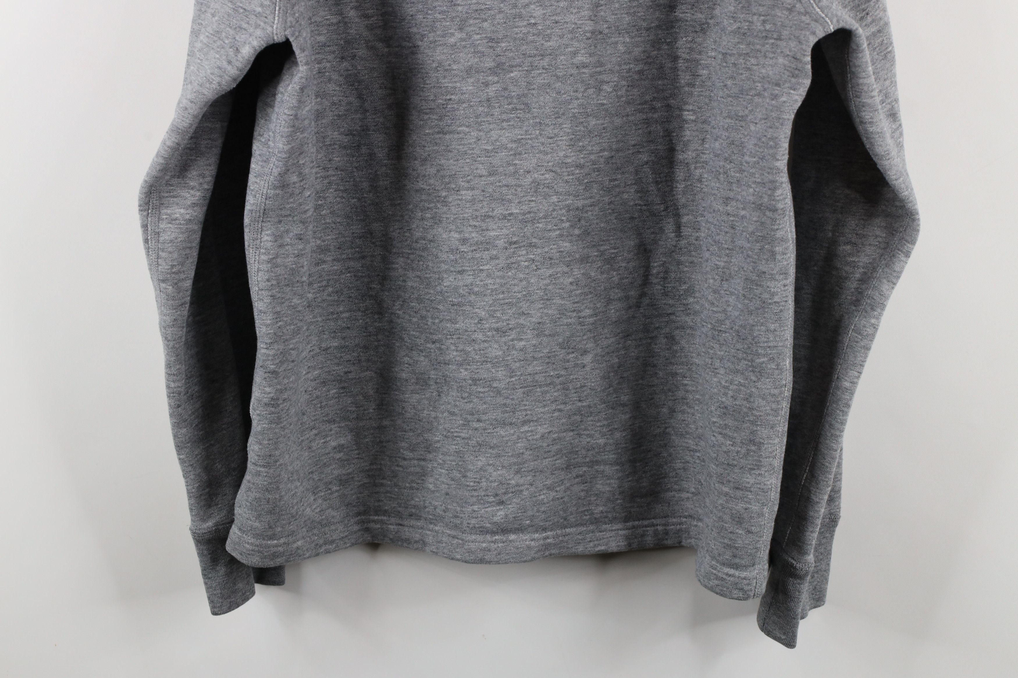 J.Crew × Vintage J Crew Fleece Blank Henley Pullover Sweatshirt Heather Gray Size US L / EU 52-54 / 3 - 10 Thumbnail
