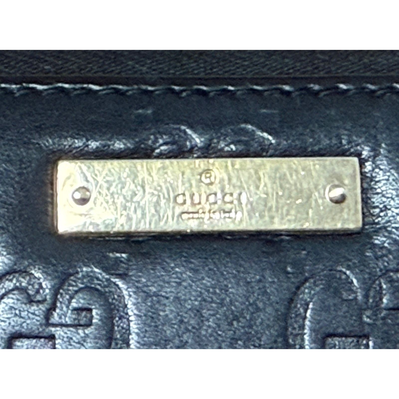Gucci GUCCI GG Monogram Zippy Wallet Canvas Leather Gold | COA Size ONE SIZE - 2 Thumbnail