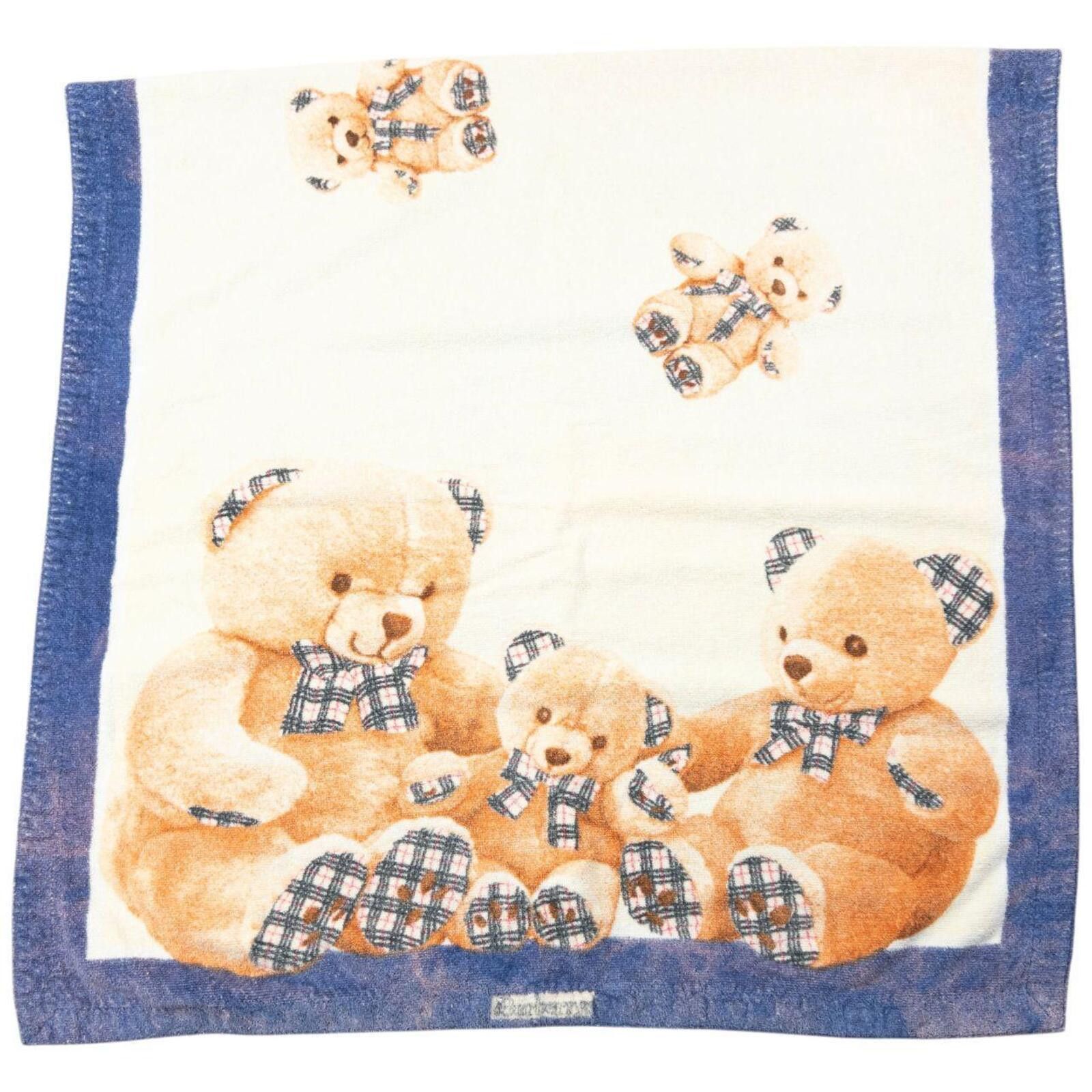 Burberry Vintage 90s Burberry Nova Check Teddy Bear Print Beach Towel Size ONE SIZE - 1 Thumbnail
