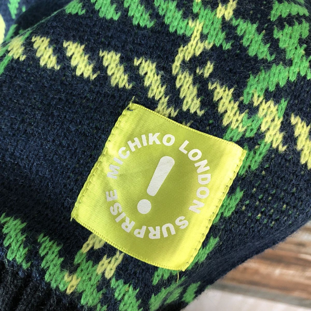 Homespun Knitwear × Michiko Koshino London Michiko London suprise Green checkered Knitwear #A1719 Size M / US 6-8 / IT 42-44 - 11 Thumbnail