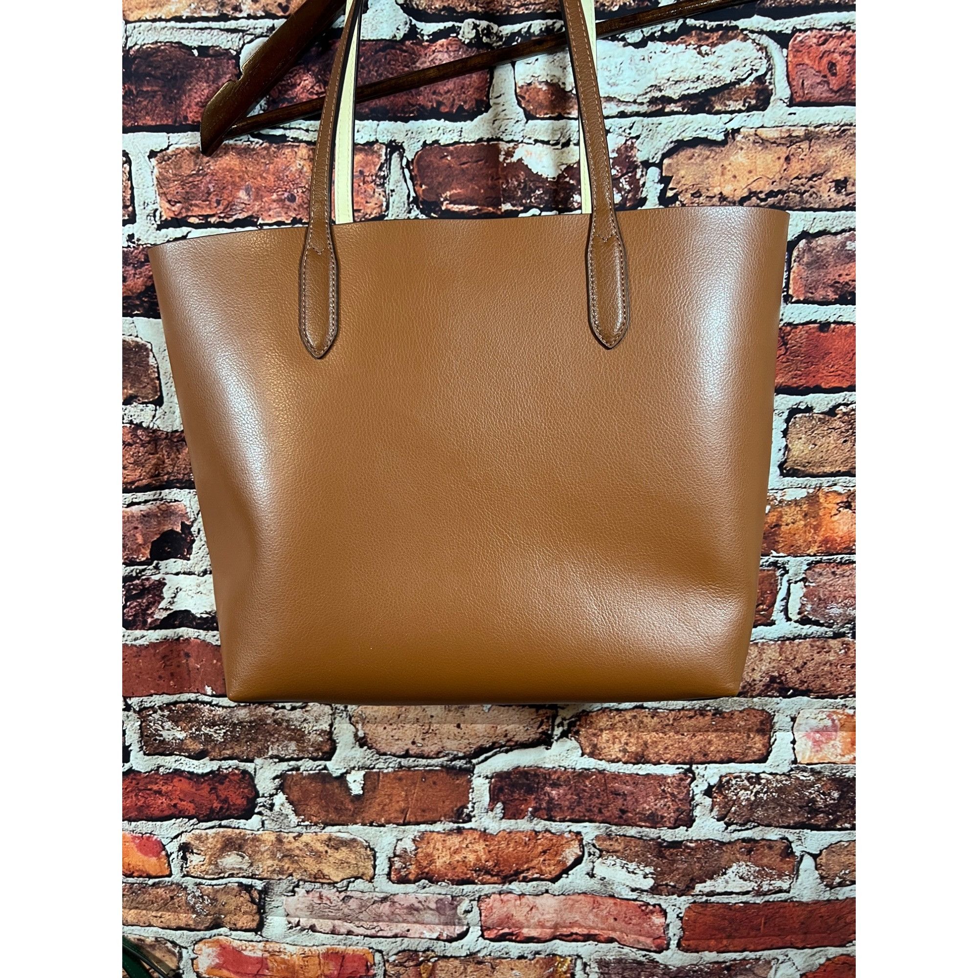 Kate Spade New York Leather Tote Bag Two-Tone Reversible