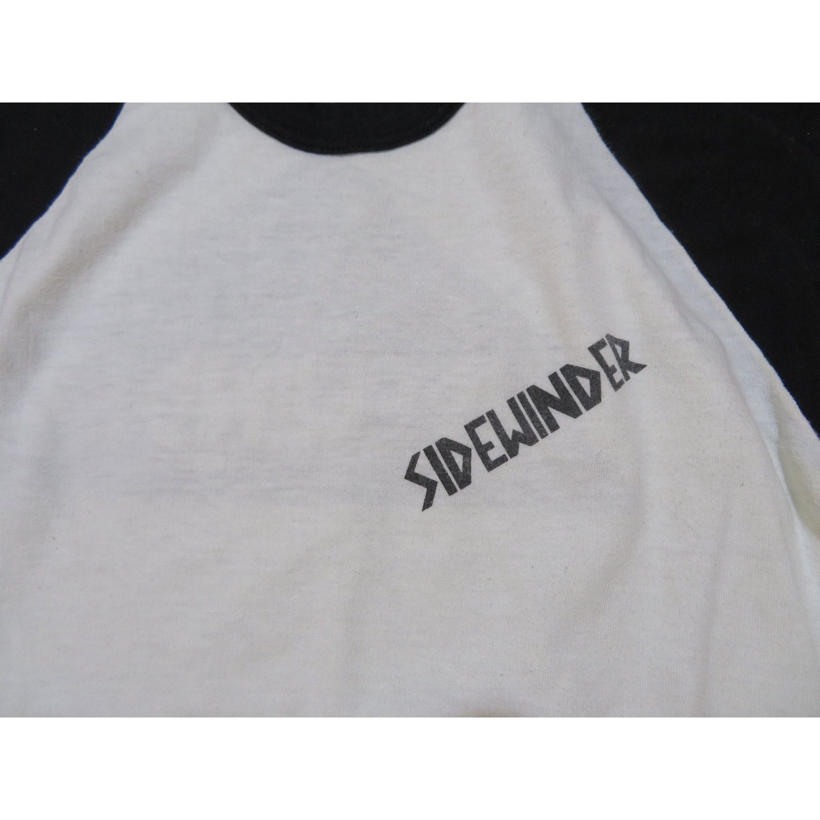 Hanes Sidewinder Band Raglan T-Shirt White Double Sided Sz M 1990s Size US M / EU 48-50 / 2 - 3 Thumbnail