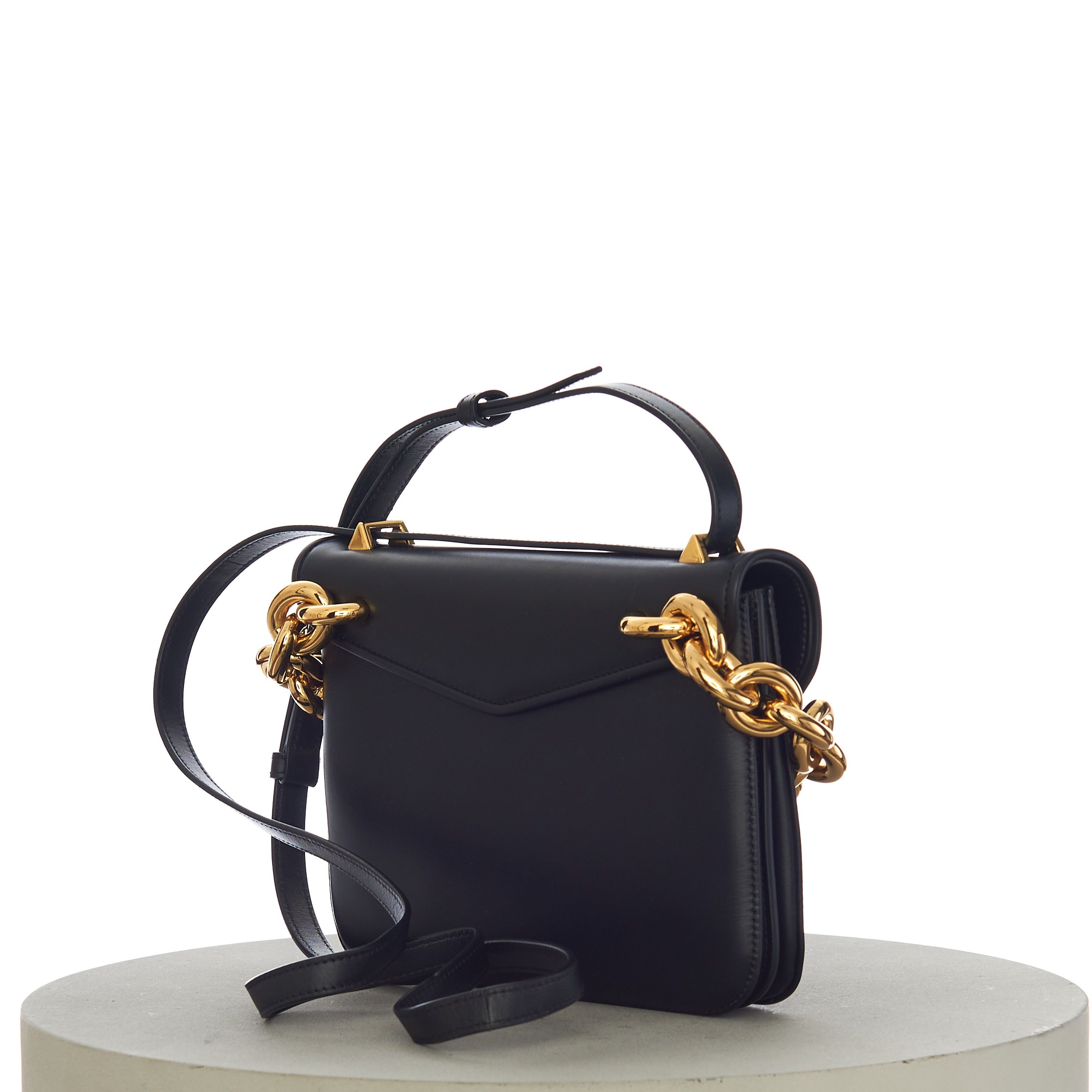 Bottega Veneta MOUNT Small Envelope Chain Bag In Black Leather Size ONE SIZE - 6 Thumbnail