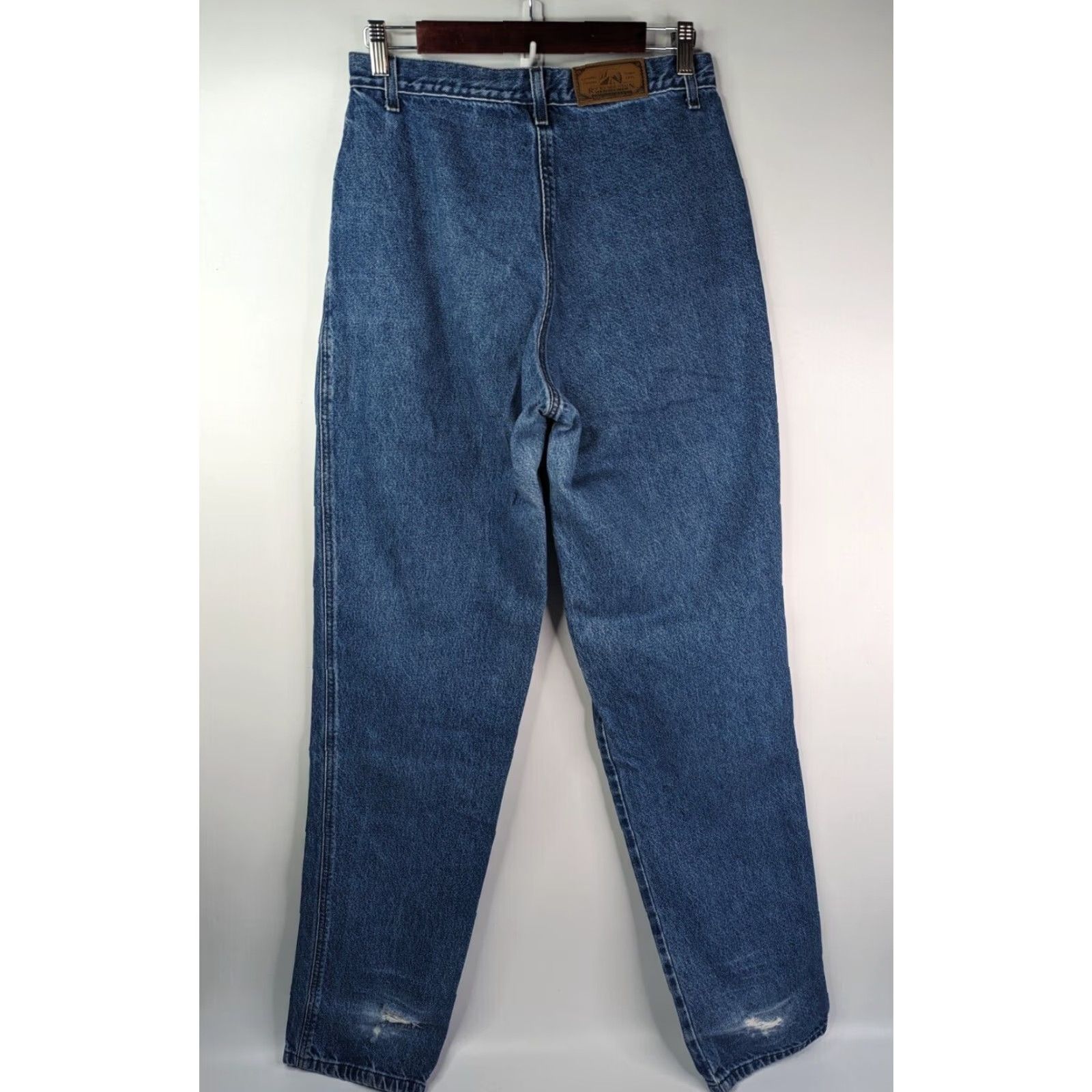 Vintage VINTAGE Rocky Mountain Jeans Women 32/13 X-Long High Rise Bootcut Denim Dark blue Indigo 80s 90s Cowboy Mens? Size 24" / US 00 / IT 34 - 4 Thumbnail