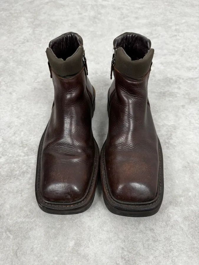 Gianfranco Ferre 2000s Gianfranco Ferré Brown Leather Army Boots Size US 8 / EU 41 - 2 Thumbnail