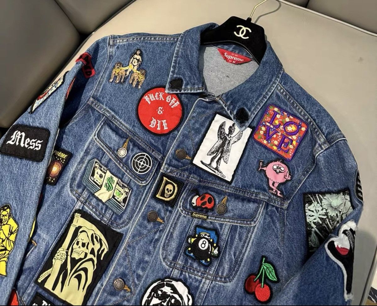Supreme Supreme patches denim Trucker work Jacket | Grailed