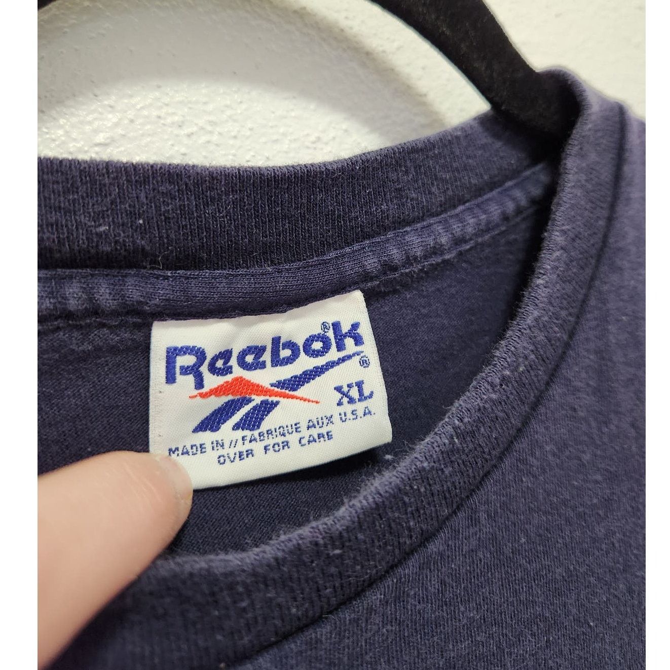 Vintage Vintage Reebok USA Spellout Spirit Shirt XL 90s Sports Size US XL / EU 56 / 4 - 5 Thumbnail