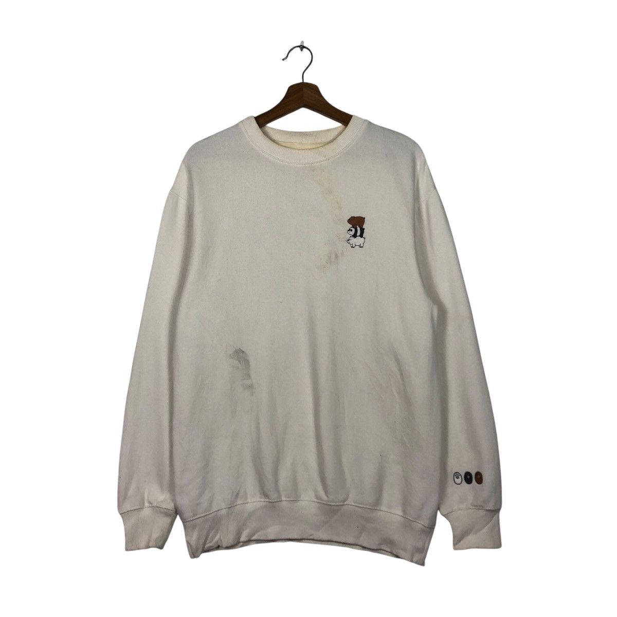 Japanese Brand 📌Vintage Sweatshirt Graphic Tee Cartoon Bear Big Logo Size US S / EU 44-46 / 1 - 2 Thumbnail