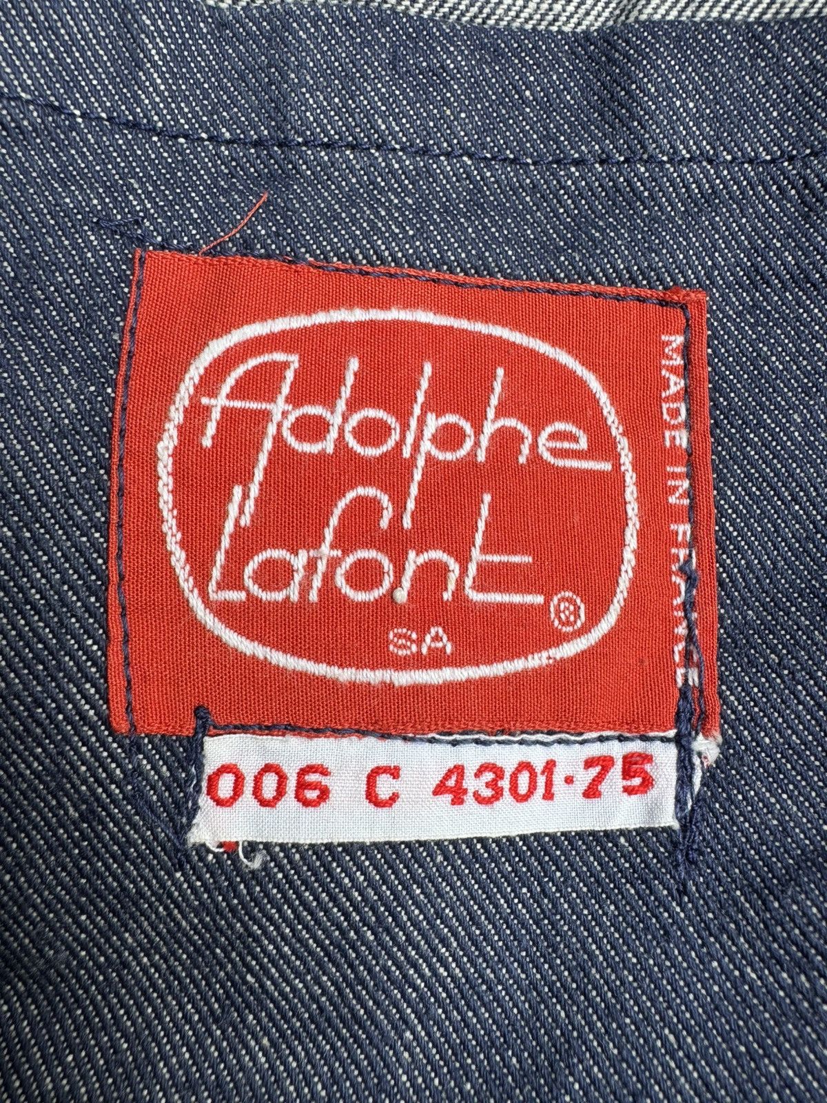 Vintage VERY RARE VINTAGE JACKET DENIM WORK CHORE ADOLPHE LAFONT Size US M / EU 48-50 / 2 - 5 Thumbnail