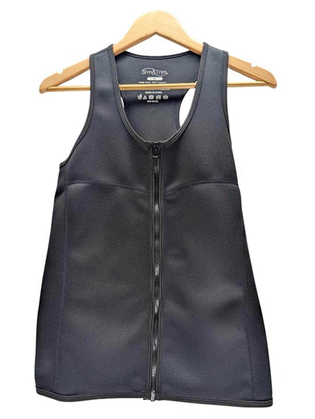 Other Slim & Trim Sauna Vest Women’s XL Full Zip Neoprene Black Size XL / US 12-14 / IT 48-50 - 1 Thumbnail