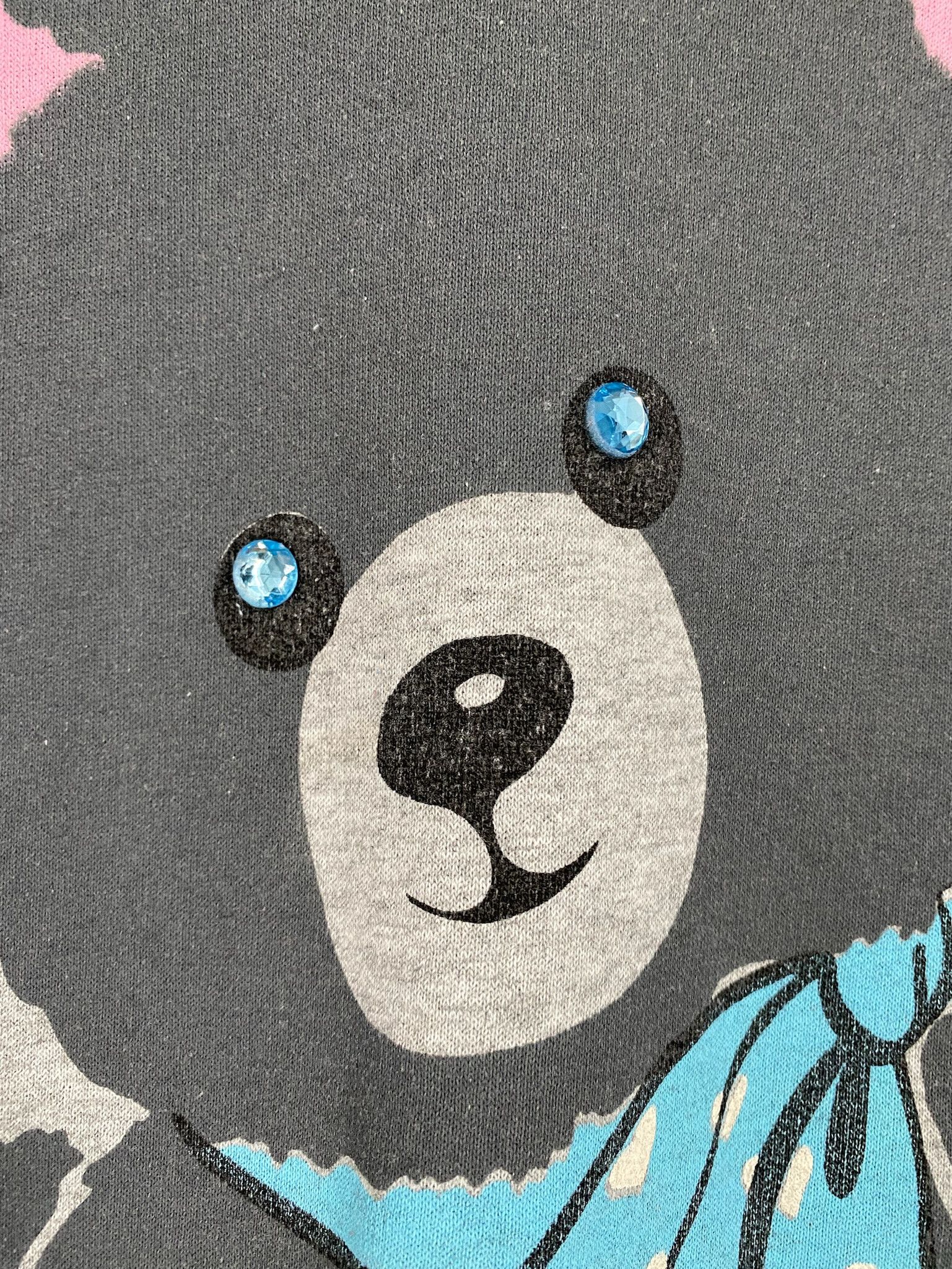 Vintage 80’s Donnkenny Teddy Bear Jeweled Sweatshirt Large Size L / US 10 / IT 46 - 3 Thumbnail