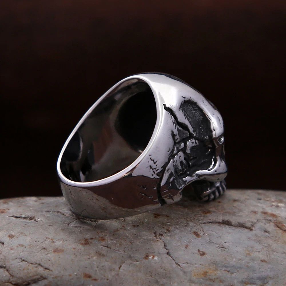 Japanese Brand × Jewelry × Vintage Gothic Biker Unique Carving Ring Size ONE SIZE - 5 Thumbnail