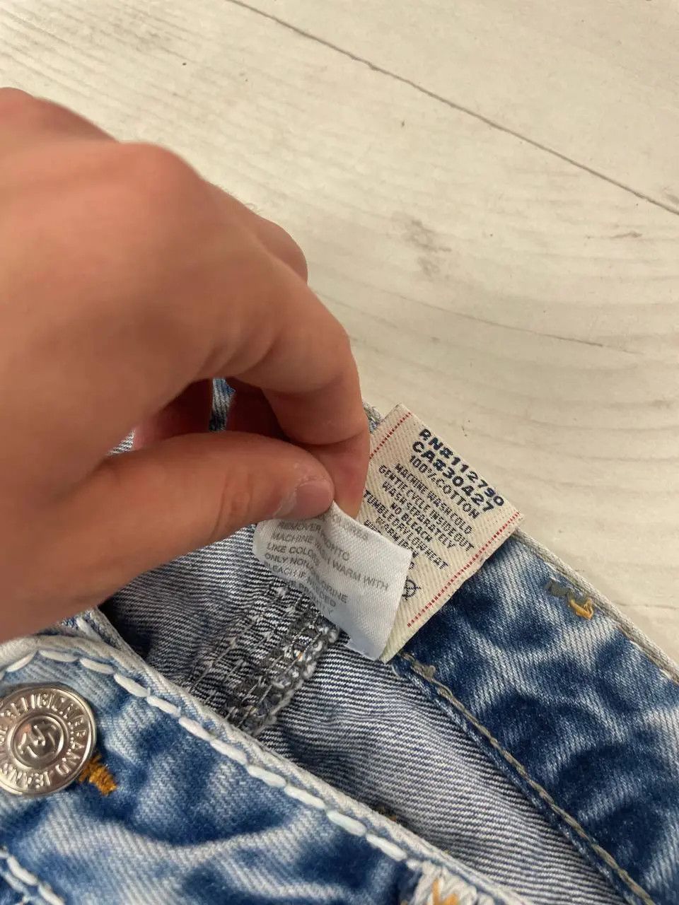True Religion Vintage True Religion Logan Super T Denim Jeans Baggy 90s Size US 34 / EU 50 - 11 Thumbnail