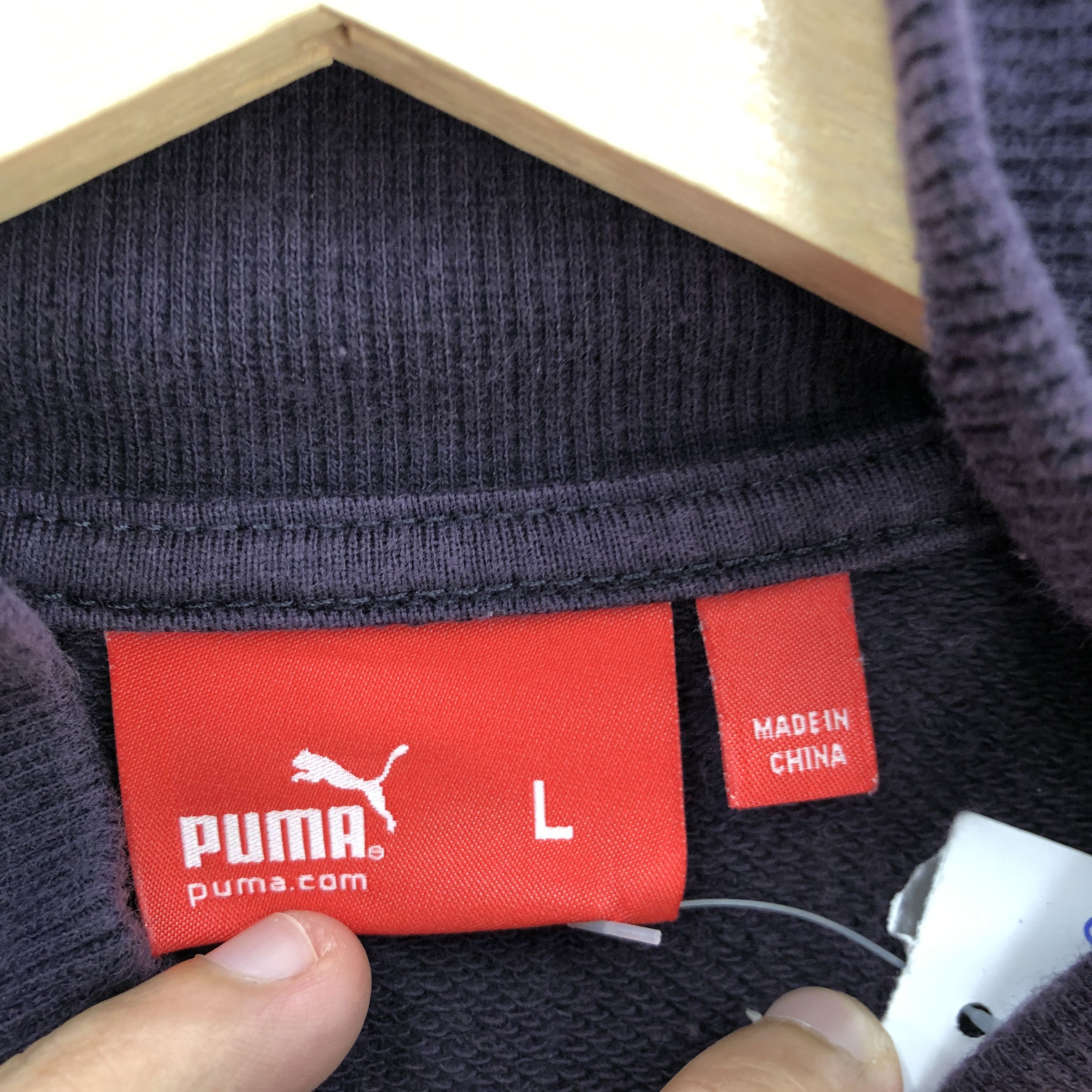 Puma Vintage Puma Sweater Puma Zipper Sweatshirt Tracktop Size US L / EU 52-54 / 3 - 4 Thumbnail