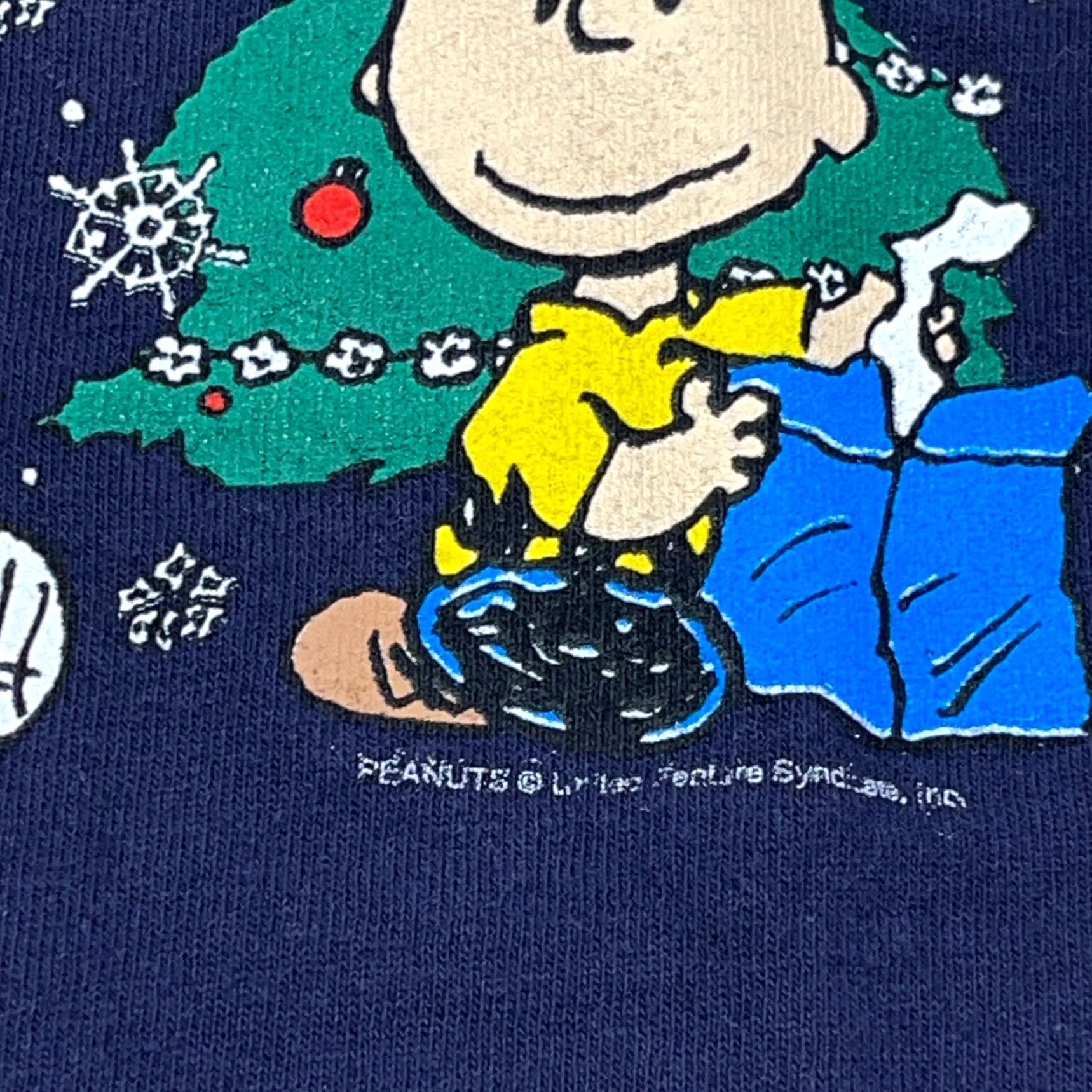 Peanuts VINTAGE Peanuts Shirt Men Medium Blue Christmas Snowman Snoopy Charlie Brown Y2K Size US M / EU 48-50 / 2 - 3 Thumbnail