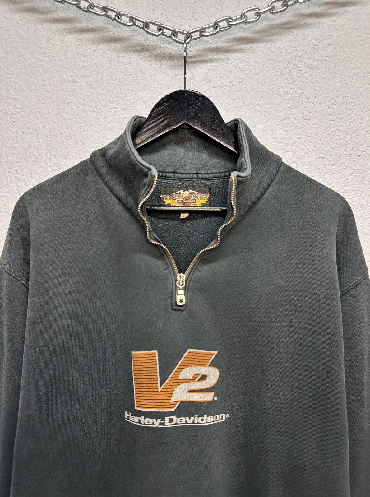 Harley Davidson Rare 🥵 Harley Davidson zip hoodie quarter sweatshirt y2k Size US L / EU 52-54 / 3 - 2 Thumbnail